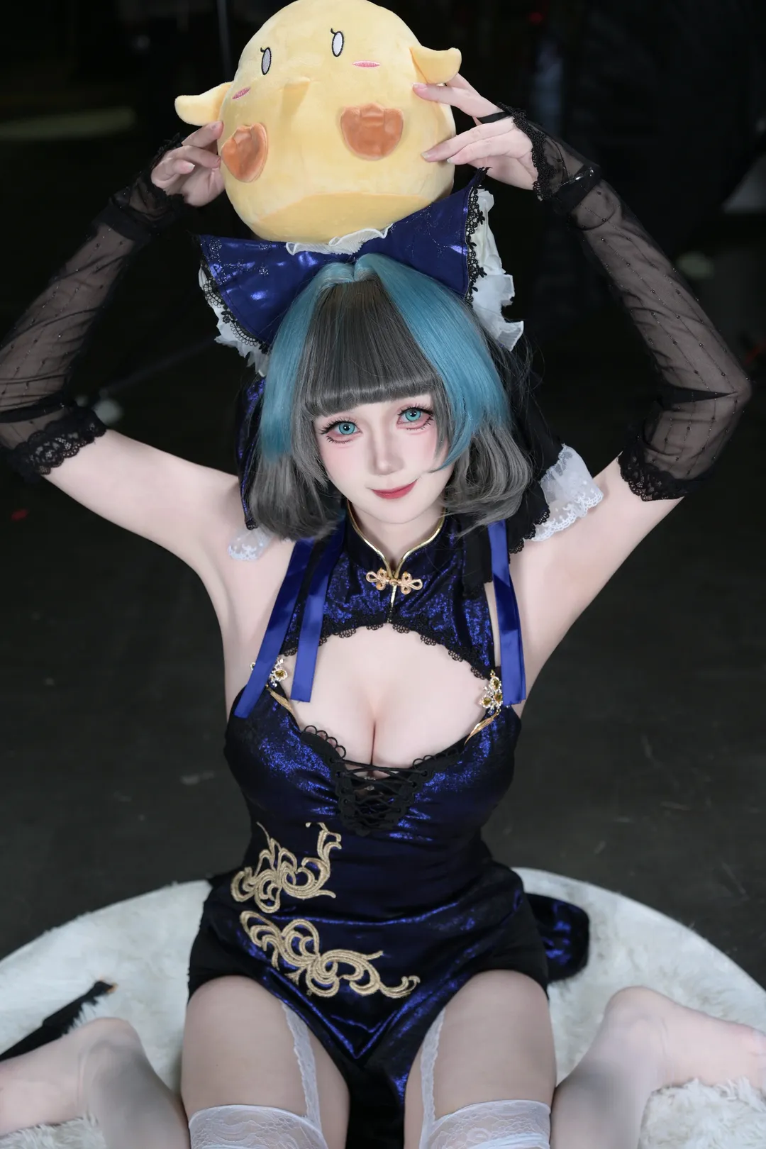 【碧蓝航线柴郡cos】歌声与深蓝裙装的约定 - 第 3 张