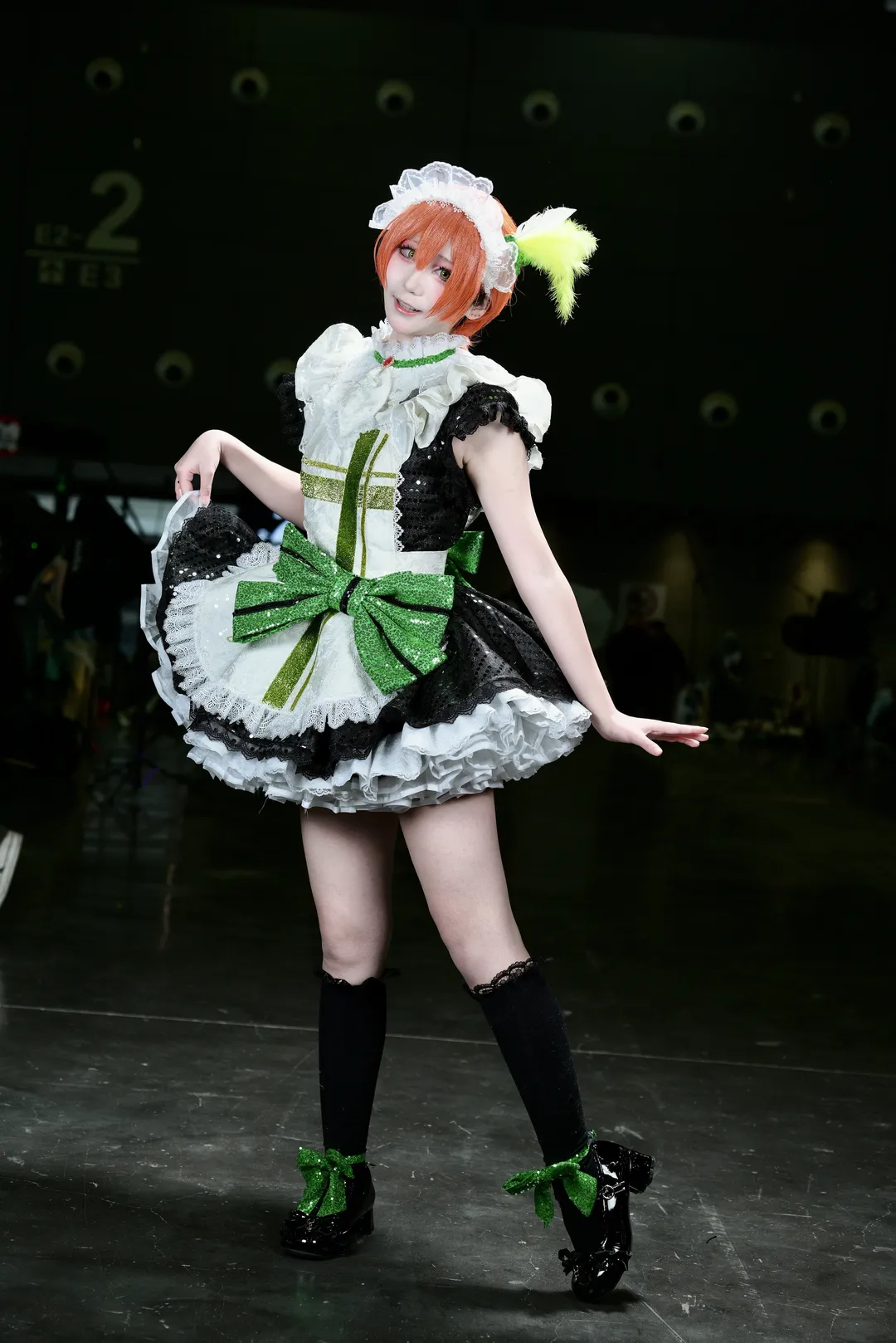[Hoshizora Rin Cosplay] Love Live! μ's: Full-Energy Idol Outfit Convention Photos - Image 2
