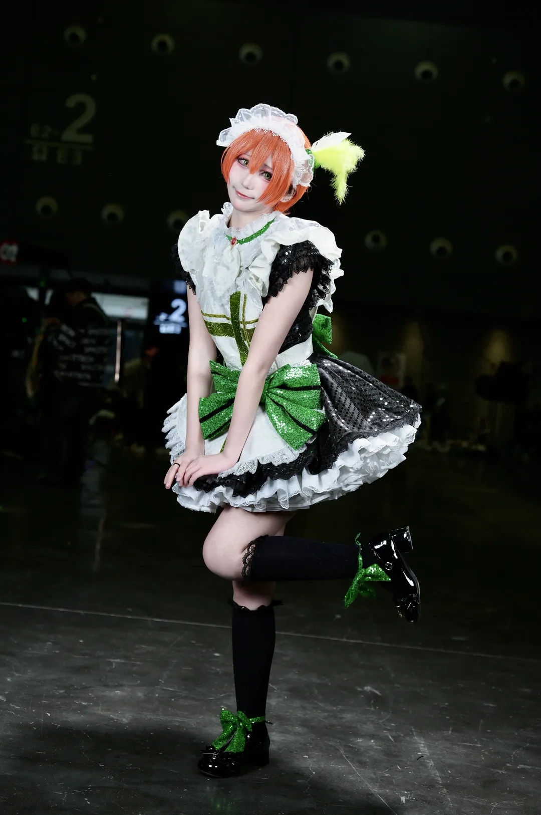 [Hoshizora Rin Cosplay] Love Live! μ's: Full-Energy Idol Outfit Convention Photos - Image 4