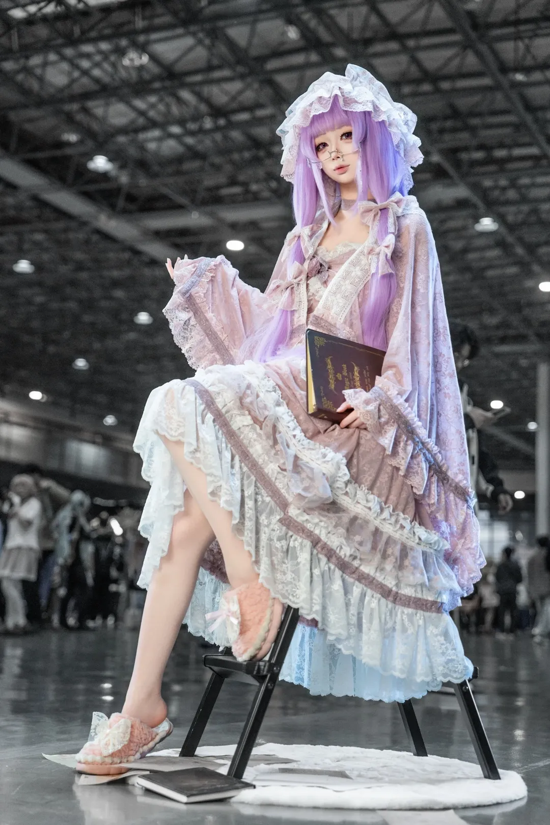 【帕秋莉cos】东方Project的图书馆魔女，花曇与知性之眼 - 第 1 张