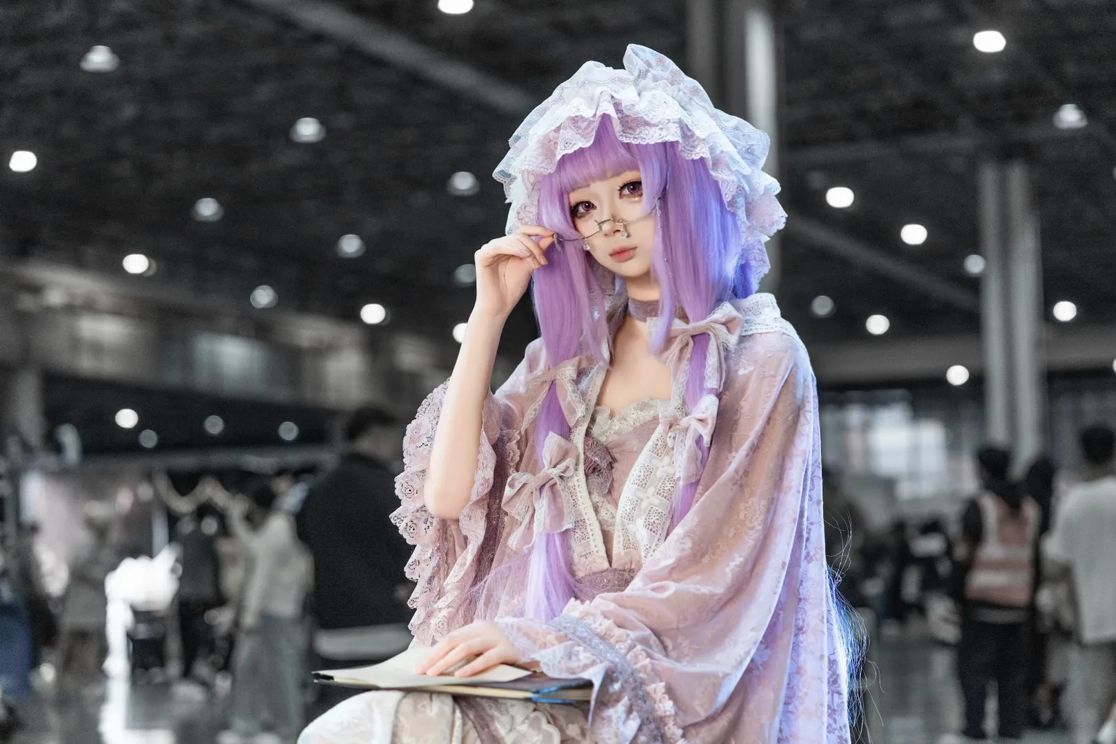 【帕秋莉cos】东方Project的图书馆魔女，花曇与知性之眼 - 第 2 张