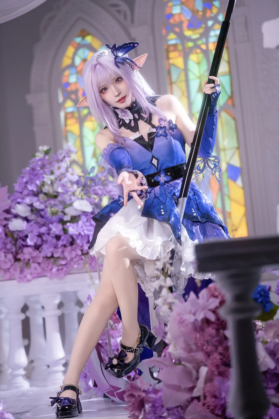 【遐蝶cos】崩坏星穹铁道里蝴蝶与镰刀的精灵魔法 - 第 4 张
