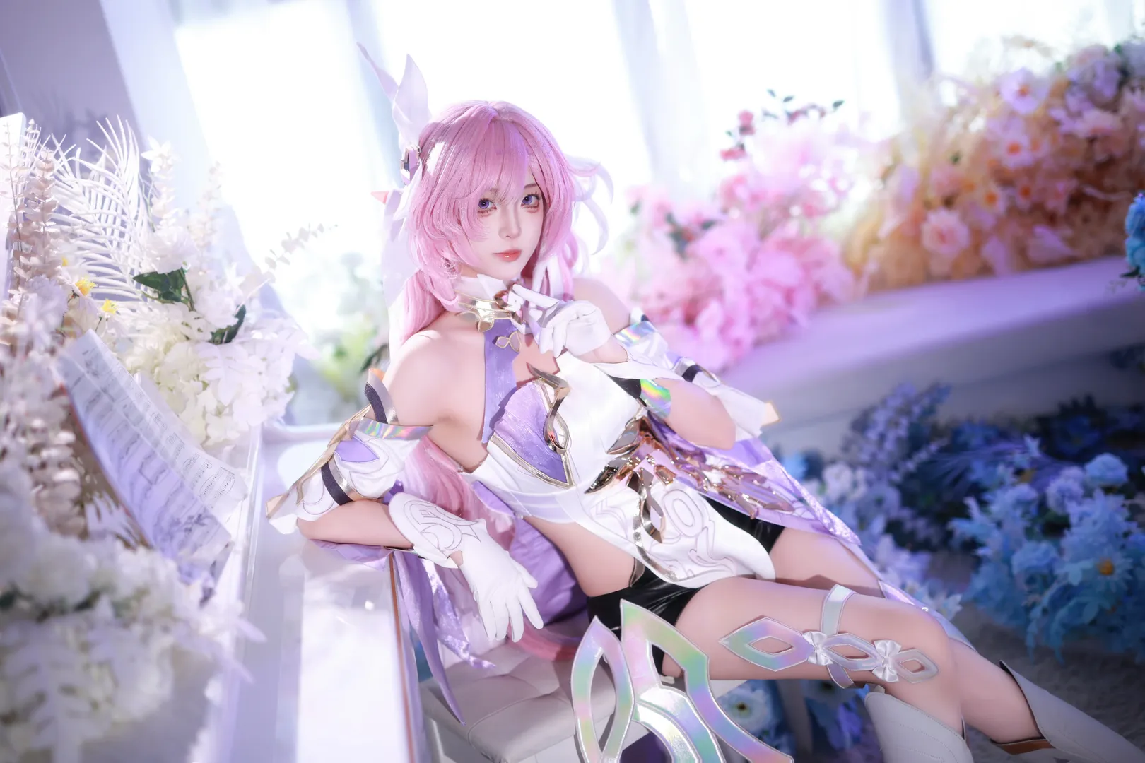 【愛莉希雅cos】崩壞3的人之律者無暇花簇造型分享 - 第 2 張