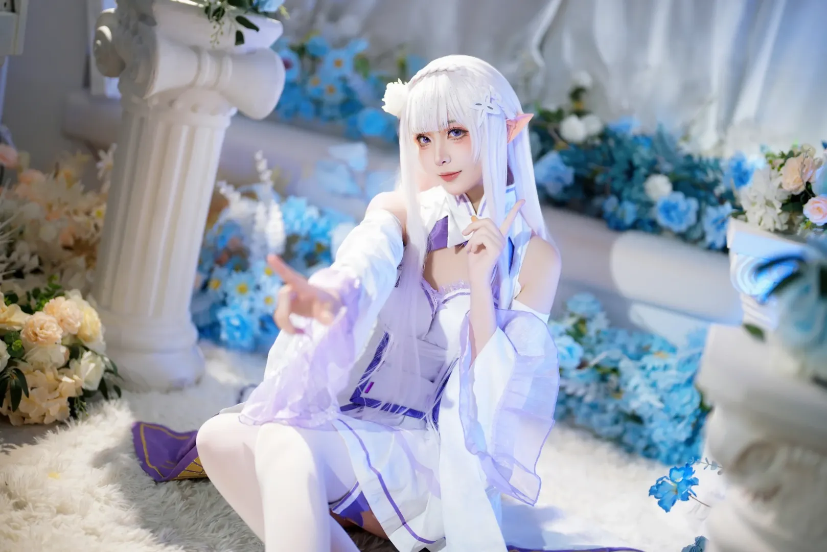 【爱蜜莉雅cos】从零开始的异世界生活，平安夜和生日纪念 - 第 4 张