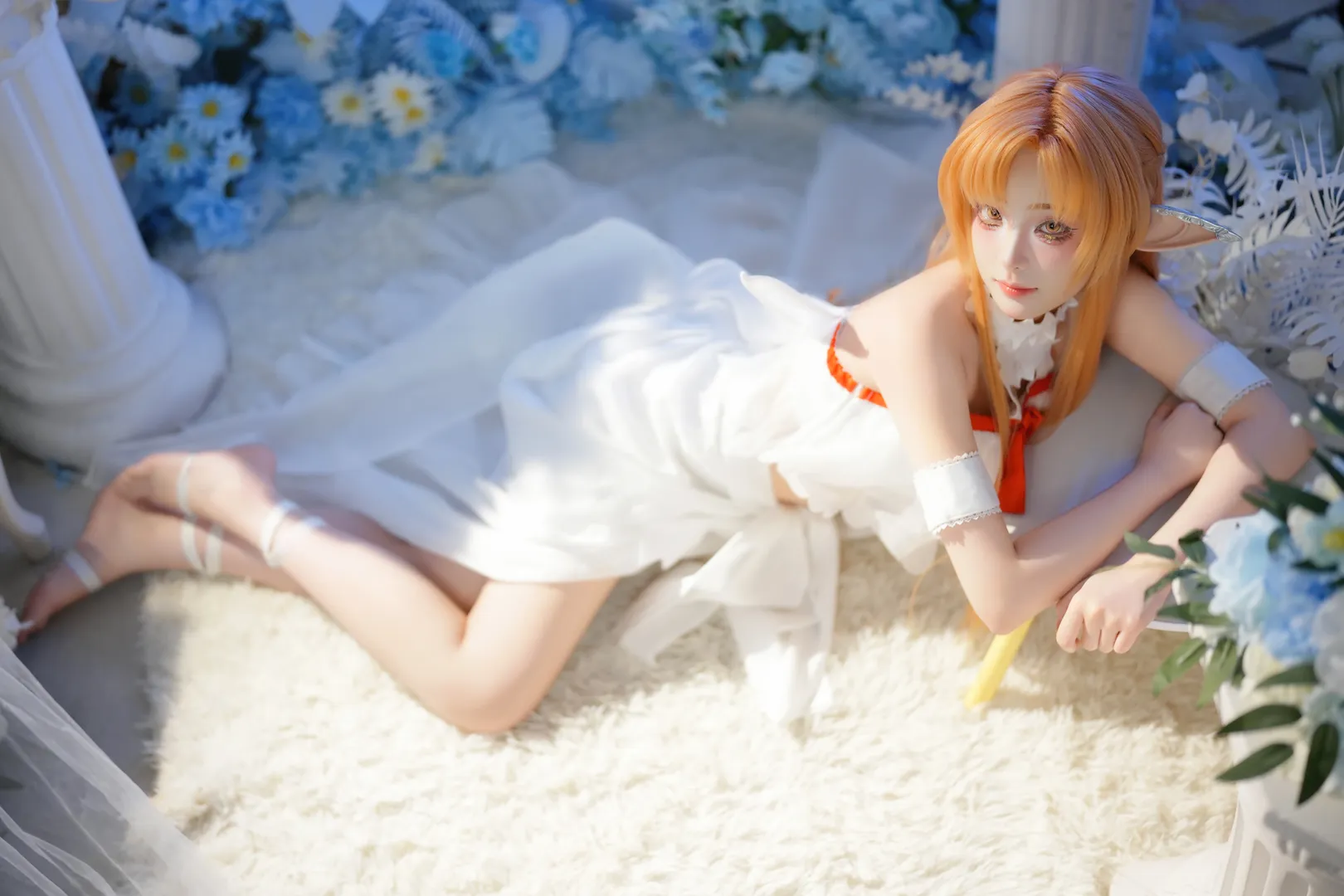 【亞絲娜cos】刀劍神域妖精王妃正片，反差氛圍下的精靈細節 - 第 2 張