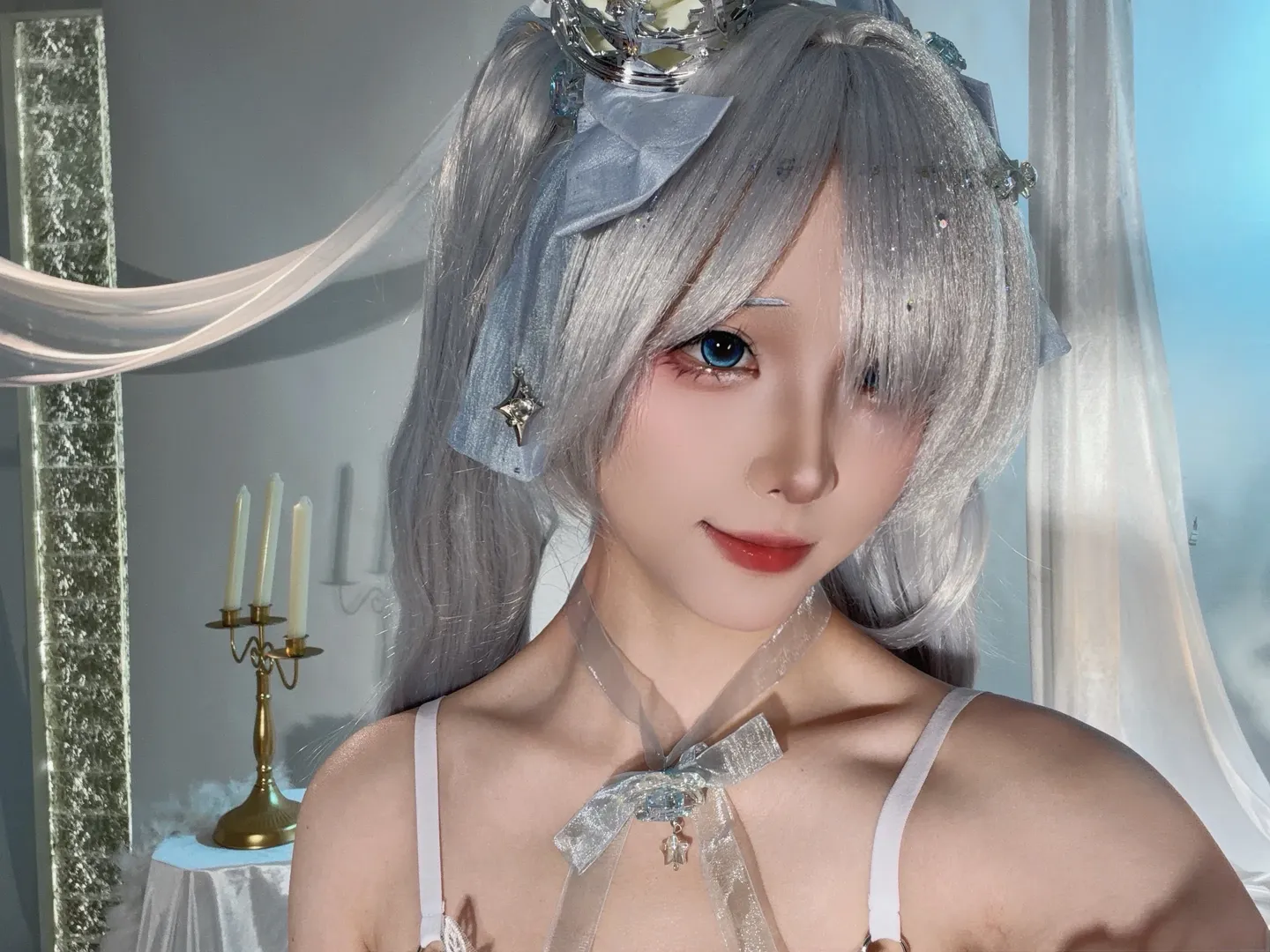 【シンデレラ コスプレ】勝利の女神：NIKKE、清冷で仙気漂うこだわり満載のコーディネート - 1 枚目