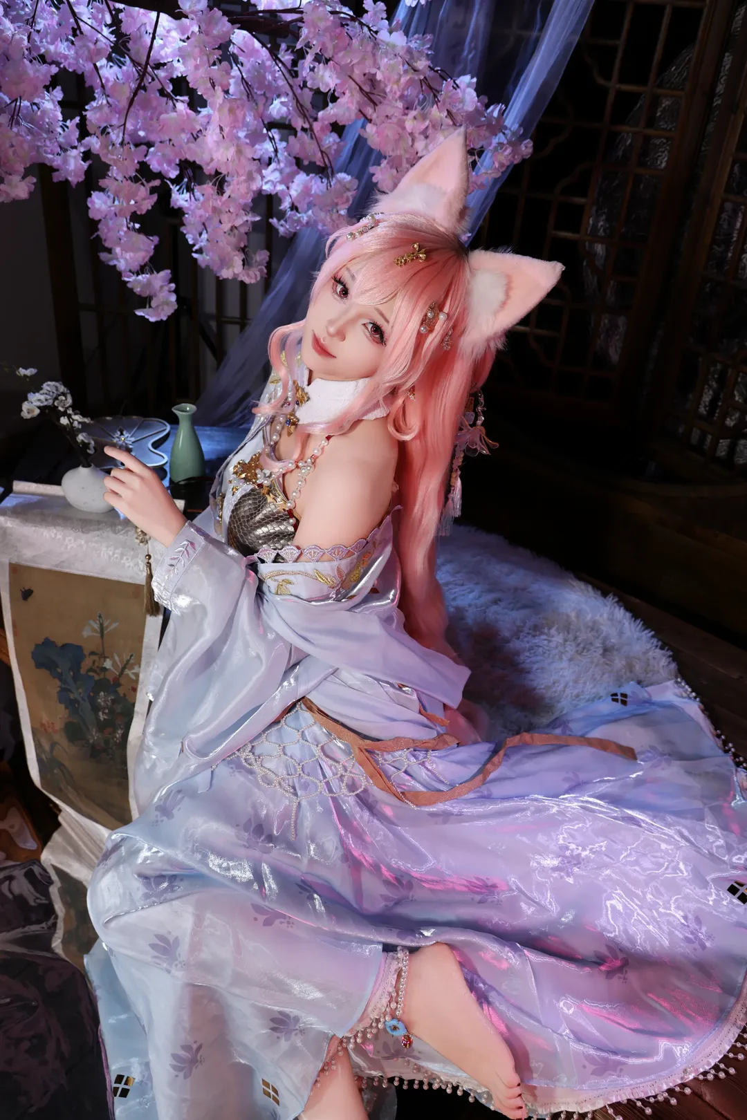 【鸿雪cos】明日方舟行梦侧畔，幻彩轻纱下的仙气演绎