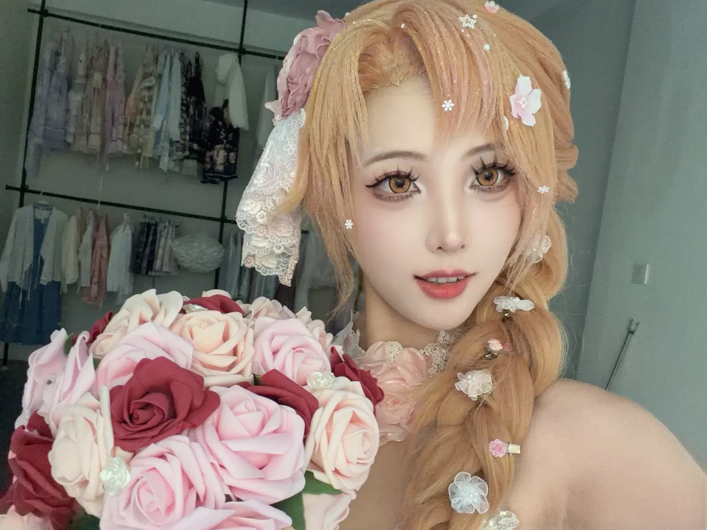 【亚丝娜cos】刀剑神域花嫁造型的拍摄细节分享 - 第 2 张