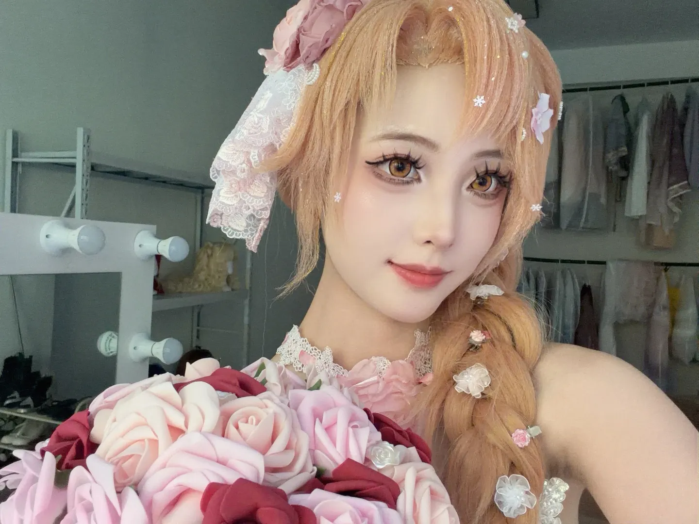 【亚丝娜cos】刀剑神域花嫁造型的拍摄细节分享 - 第 3 张