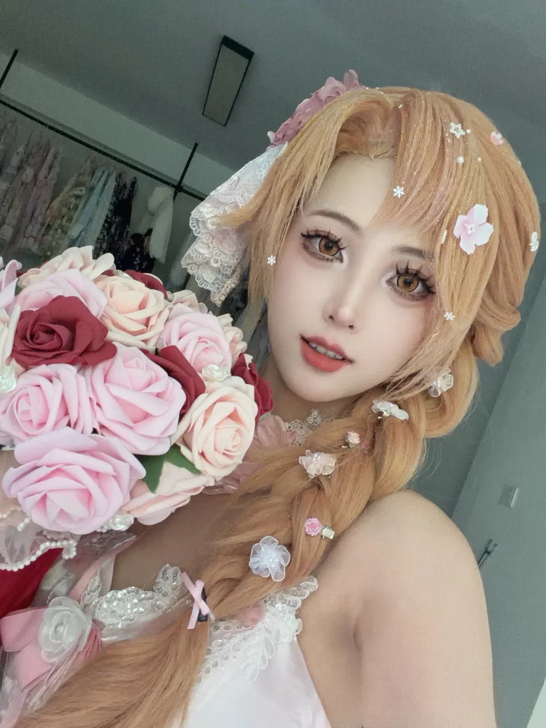 【亚丝娜cos】刀剑神域花嫁造型的拍摄细节分享 - 第 4 张