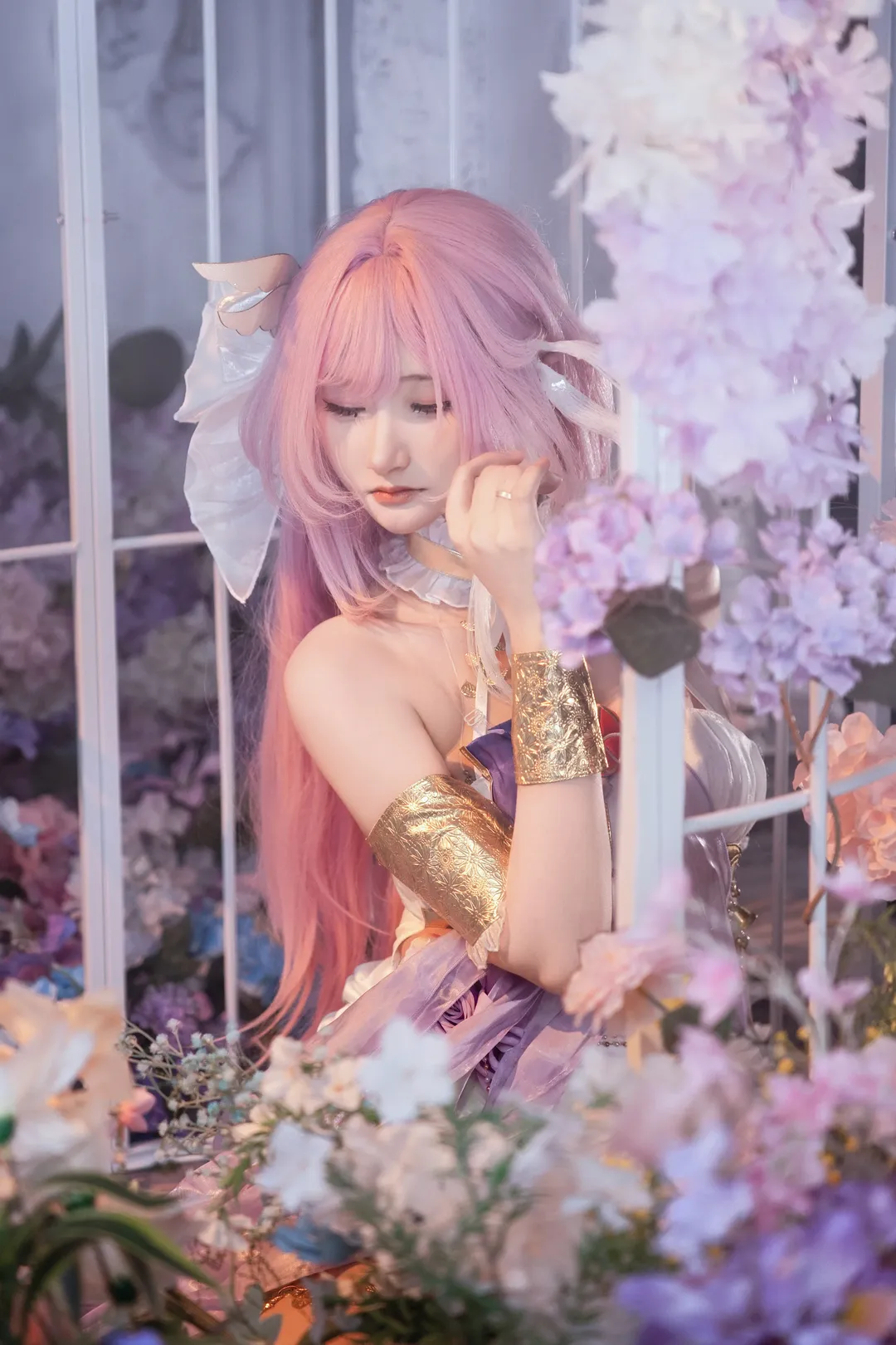 【爱莉希雅cos】崩坏三的人之律者，与你共享春日花影 - 第 3 张