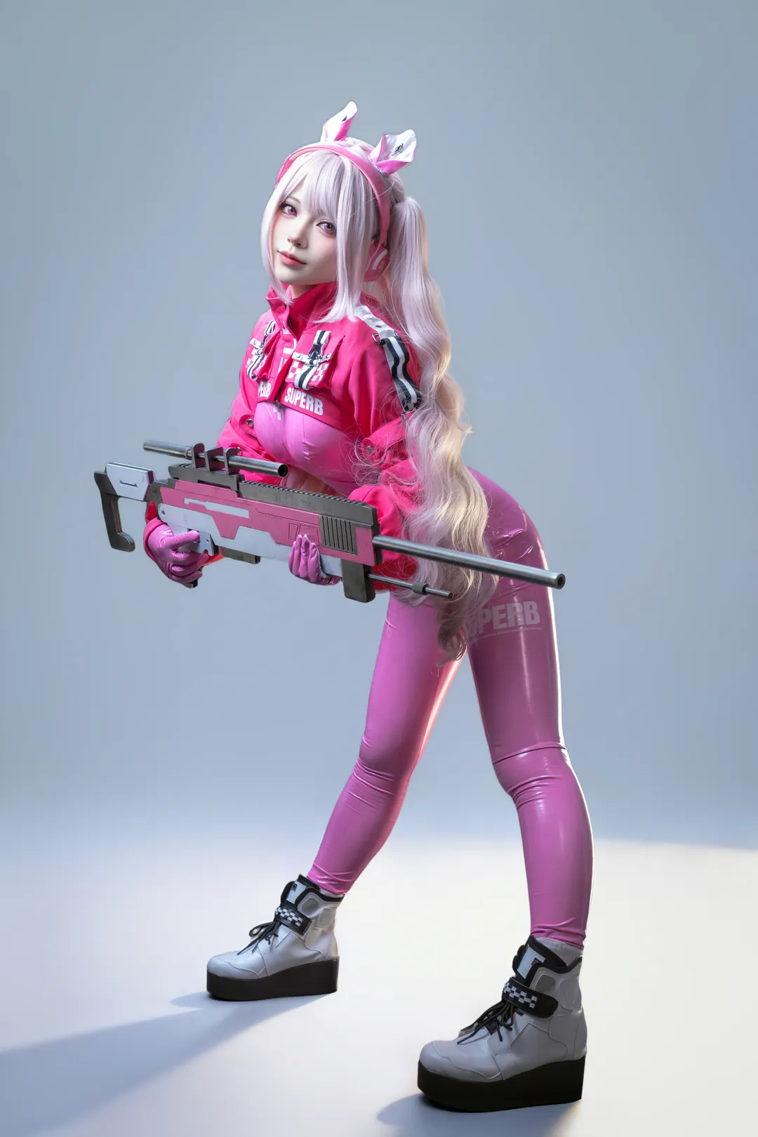 【Alice Cosplay】Goddess of Victory: Tactical Radiance and Glossy Latex Bodysuit Texture - Image 3