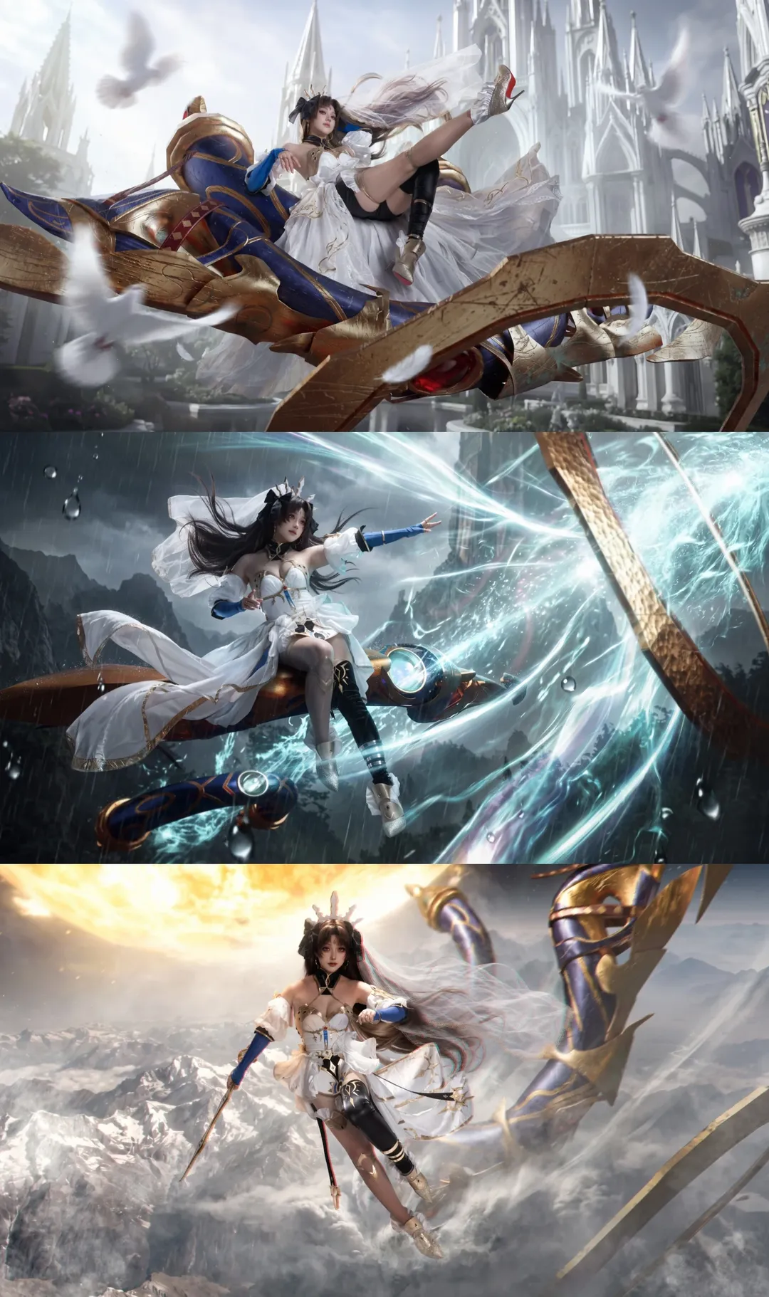 [Ishtar Cosplay] Fate/Grand Order: The Goddess of Venus Interpreted in Classic Monochrome - Image 1
