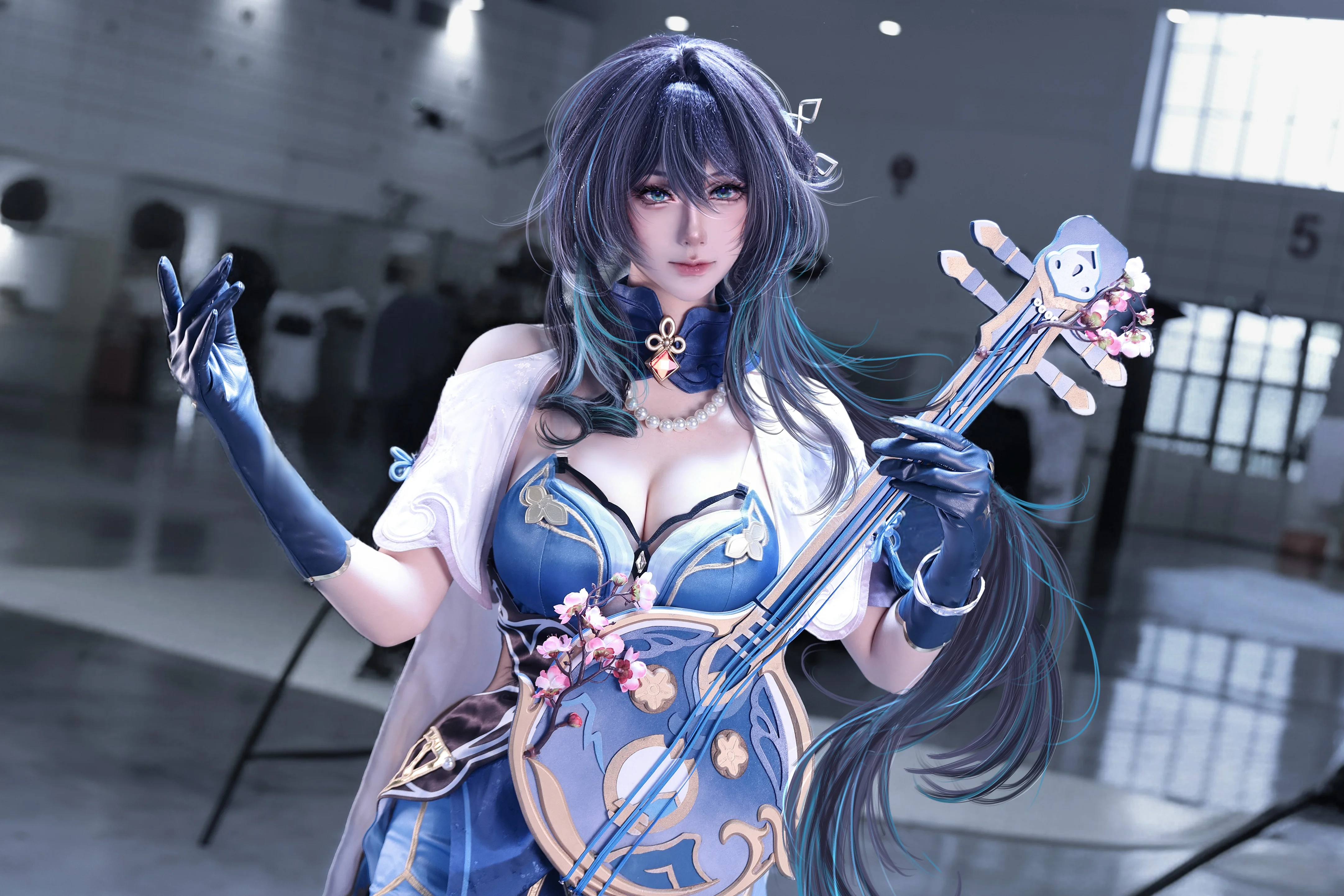 【阮梅cos】崩壞星穹鐵道天才俱樂部，藍白琴韻與氣息的停歇 - 第 1 張