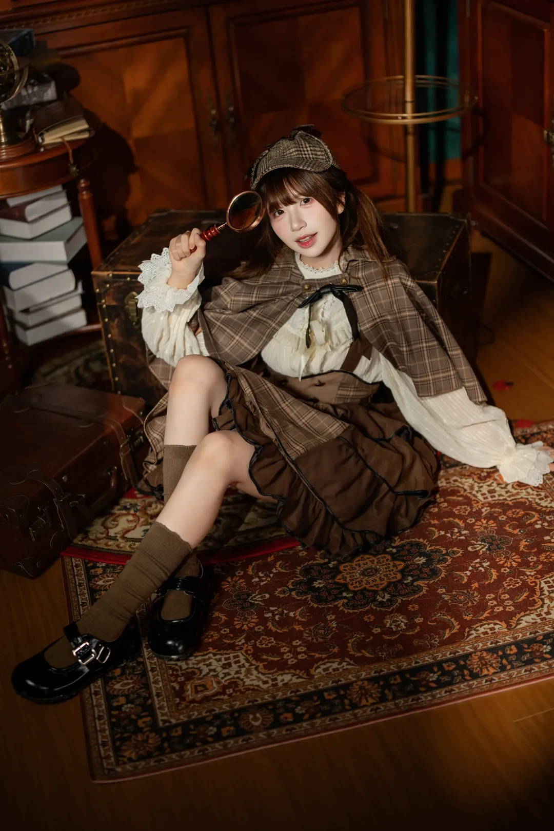 【小侦探Lolita】放大镜与格纹斗篷的复古碰撞 - 第 1 张