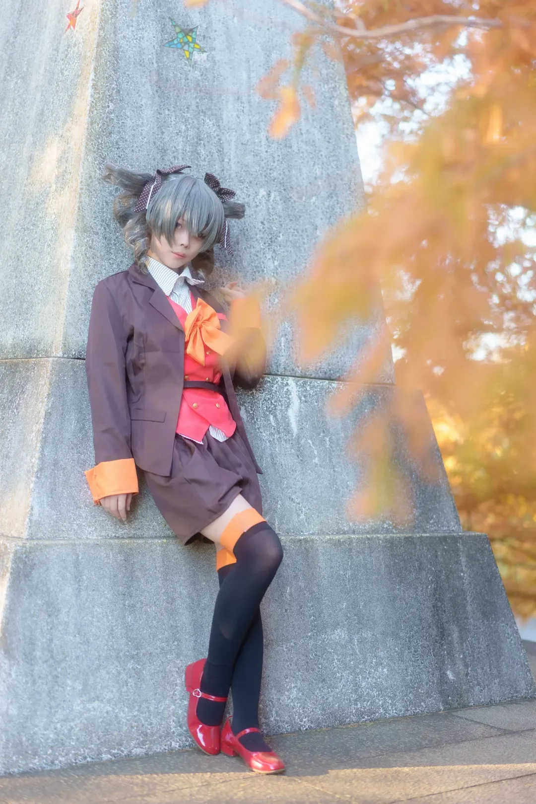 【布洛妮娅cos】昭和纪念公园银杏树下的崩坏学园2与崩坏星穹铁道外景