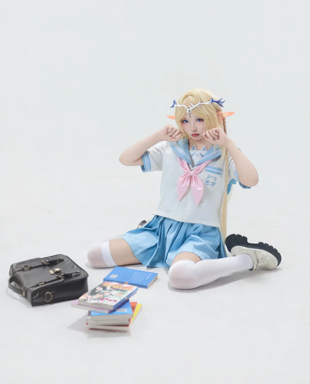【卡提希娅cos】换个JK造型，鸣潮里的少女日常