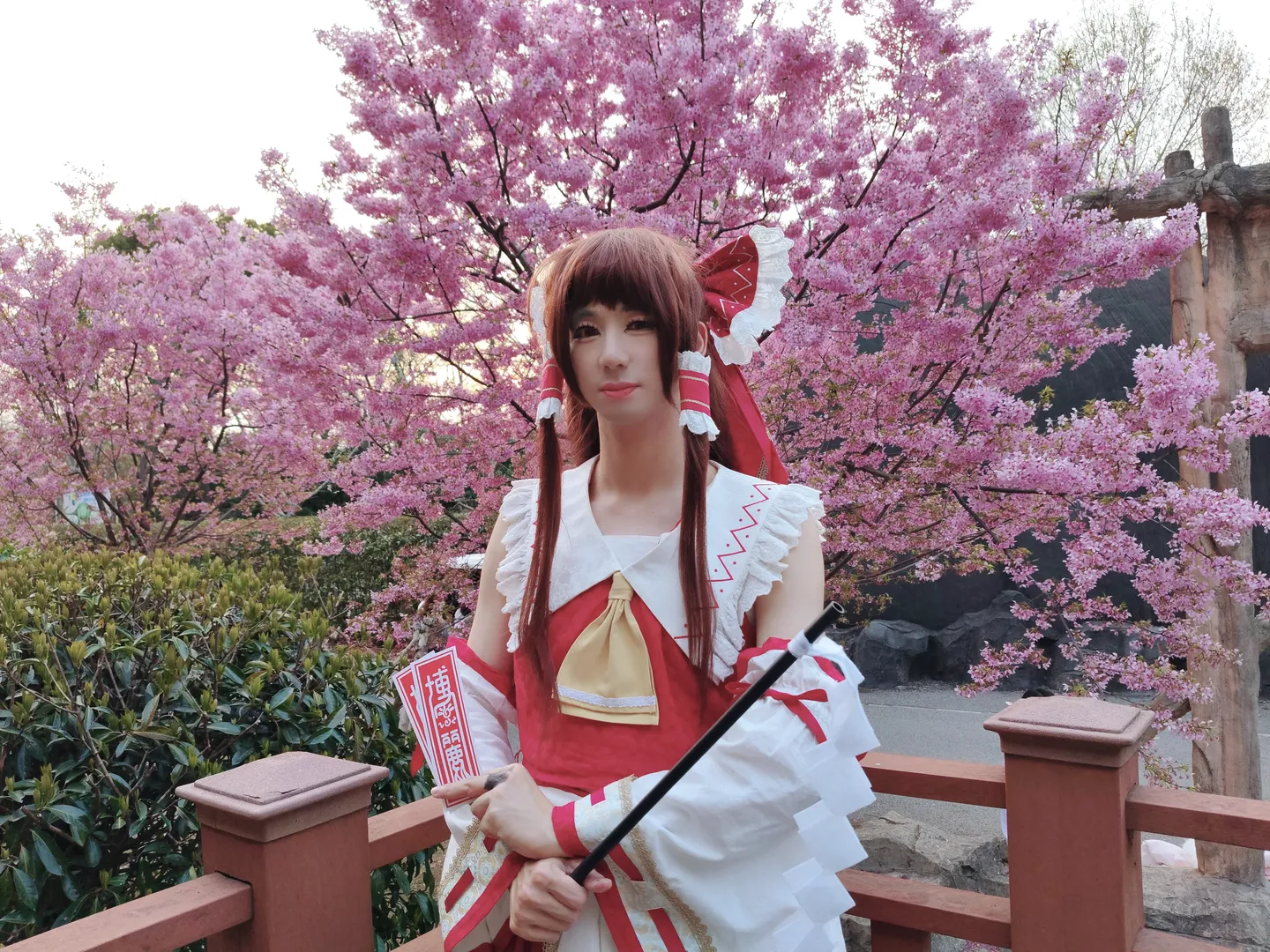[Reimu Hakurei Cosplay] Spring Memories of a Shrine Maiden and Cherry Blossoms - Image 5