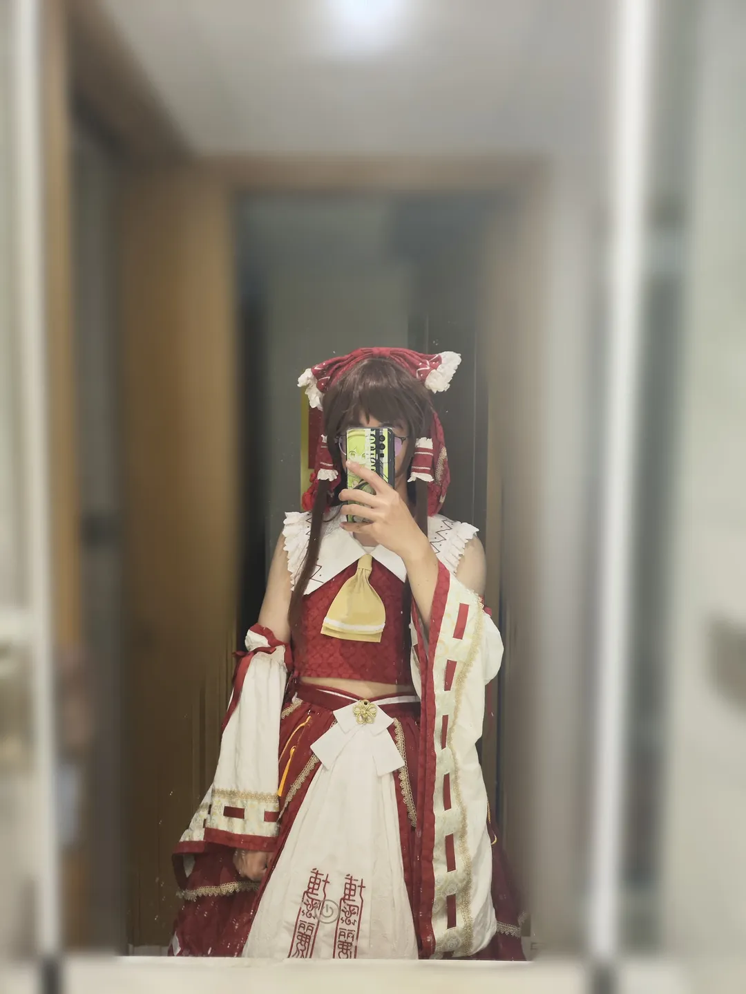 【博丽灵梦cos】红白巫女的日常对镜记录