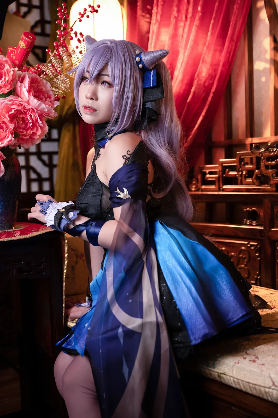 【刻晴cos】中式古韵与雷电之光的融合 - 第 8 张