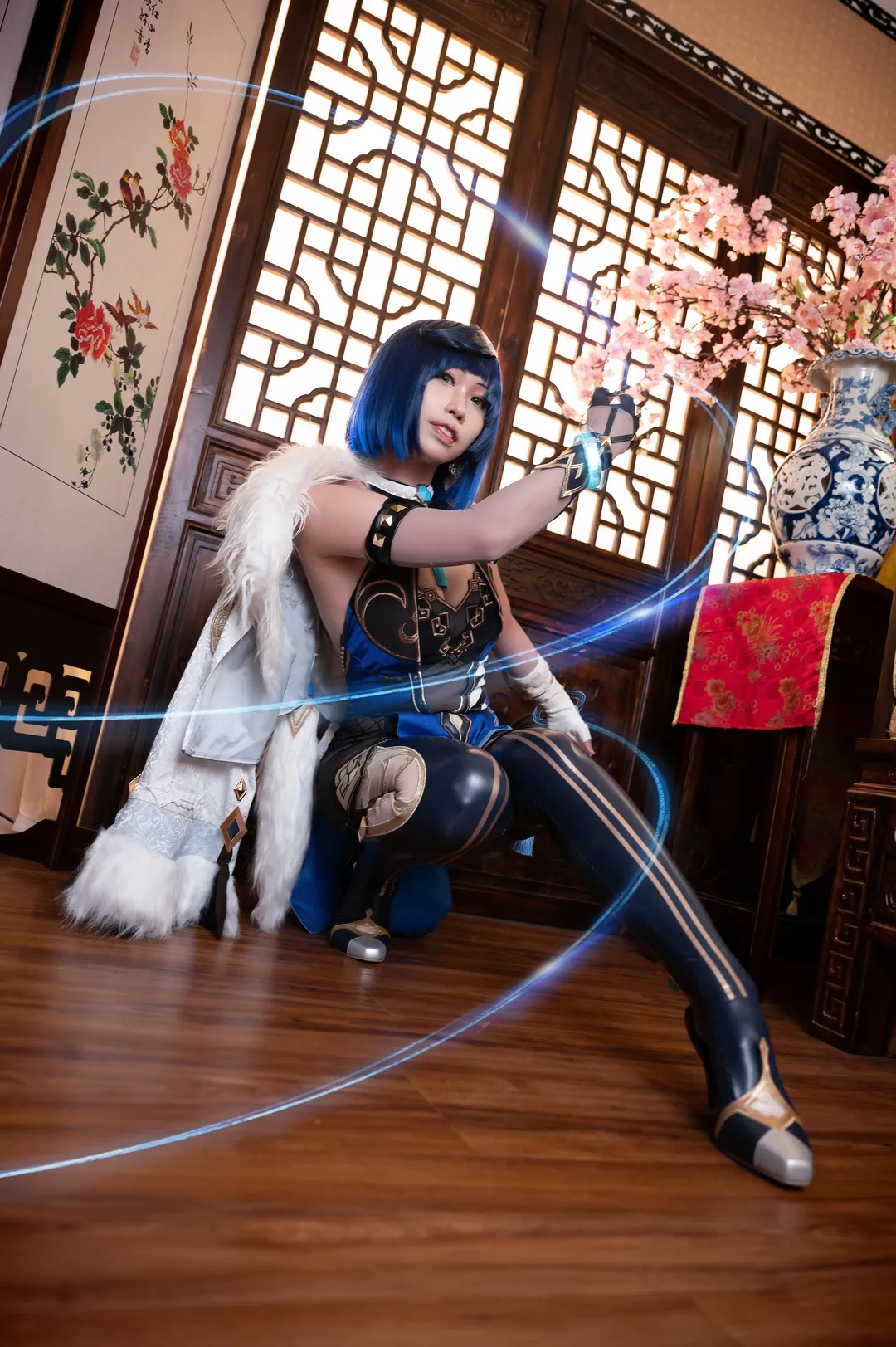 【夜兰cos】原神夜天后，新衣服让我心动不已 - 第 1 张