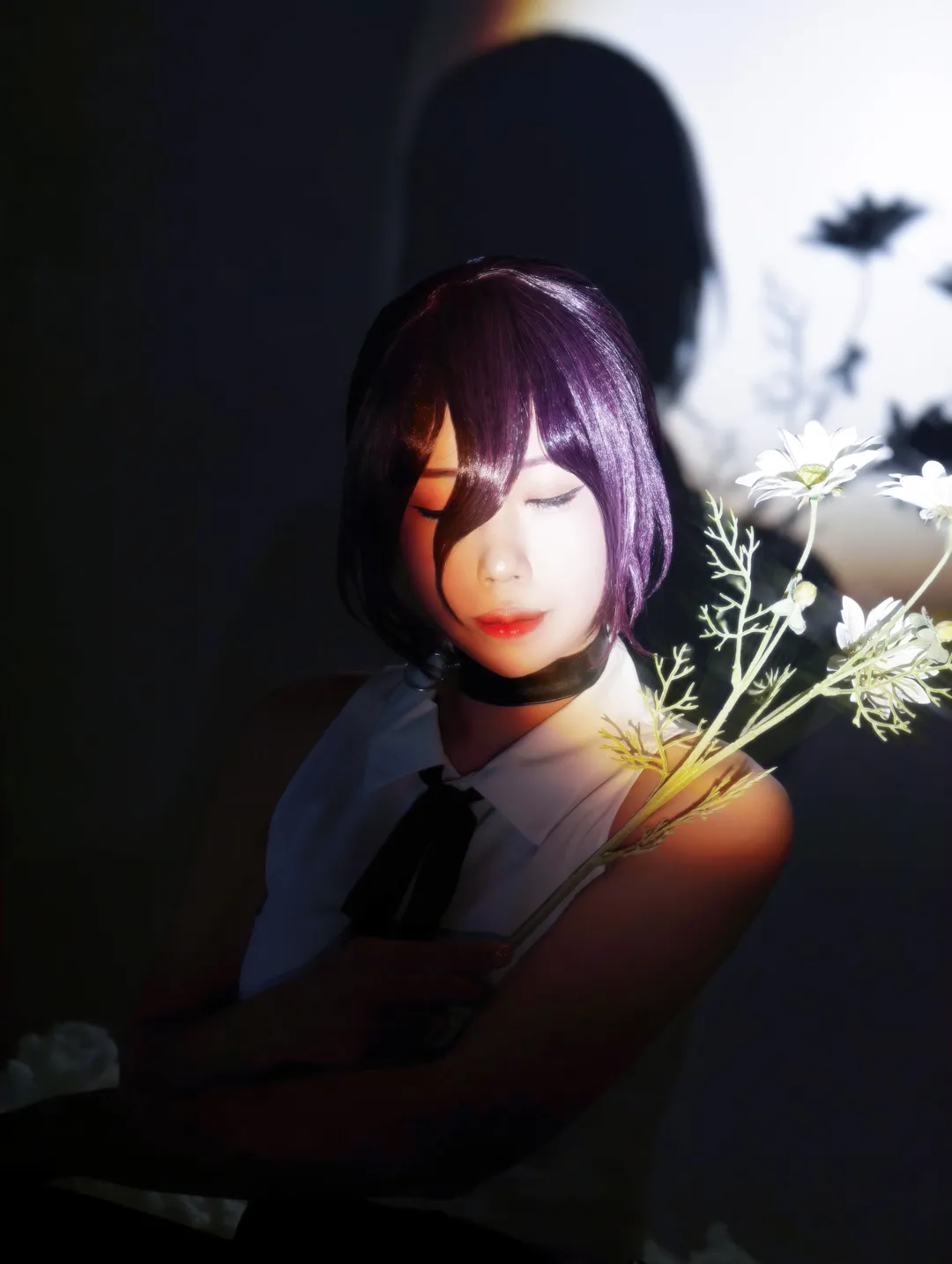 【蕾洁cos】链锯人，白棉花与冷光下的忧郁意境 - 第 11 张