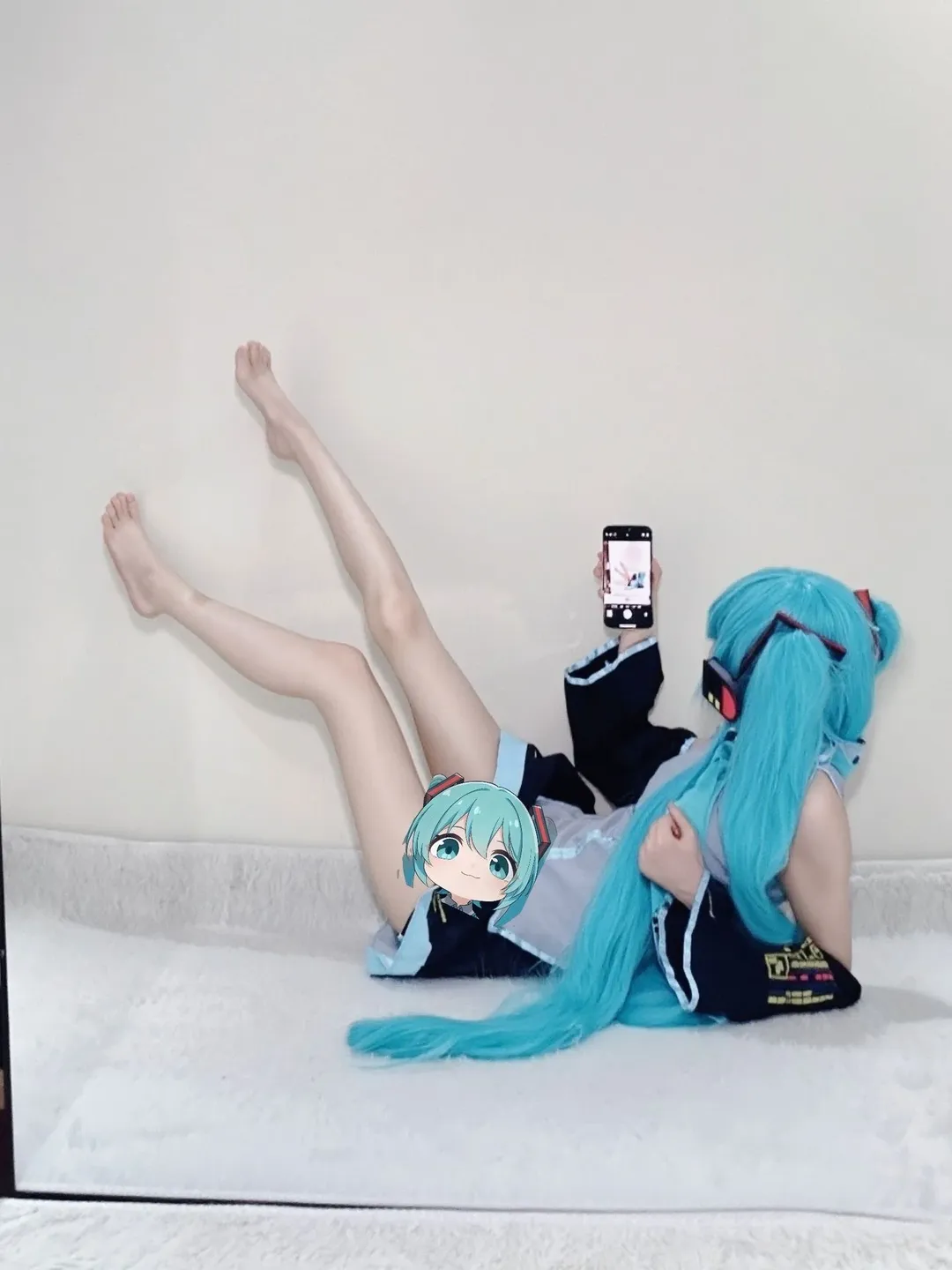 【初音未來cos】白色空間裡還原原設的清透質感 - 第 1 張