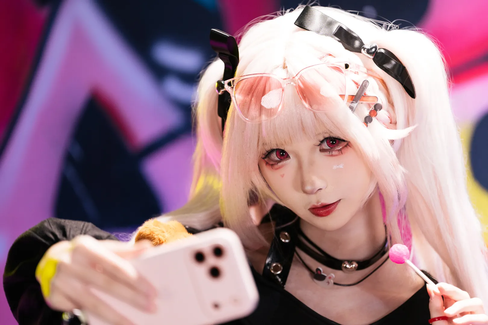 【花火 コスプレ】『崩壊：スターレイル』甘い夢の電波、バイク女子とストリートスタイル - 4 枚目