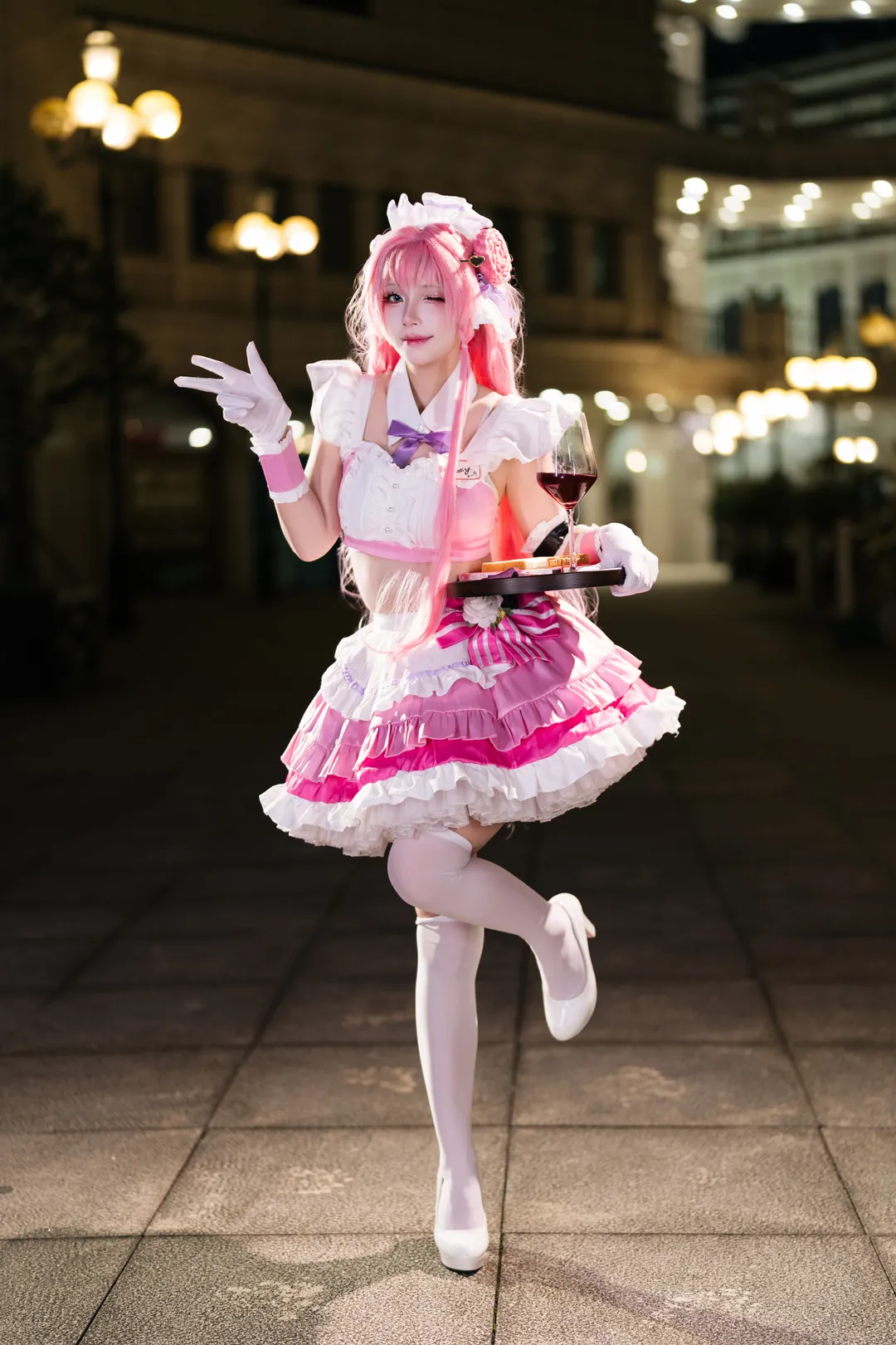 【桃樂絲cos】勝利女神：妮姬NIKKE的聯動咖啡廳女僕正片分享 - 第 4 張