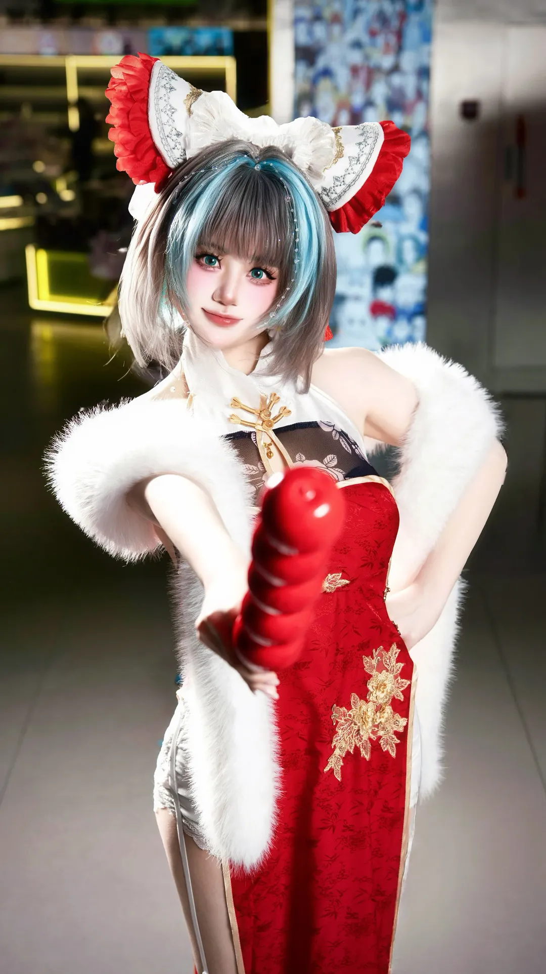 【碧蓝航线柴郡cos】新春旗袍漫展场照记录