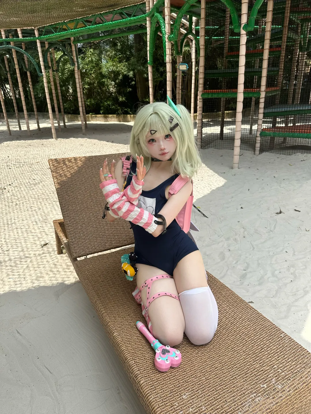 【千夏cos】绝区零长隆水上乐园的夏日清爽出片记录 - 第 2 张