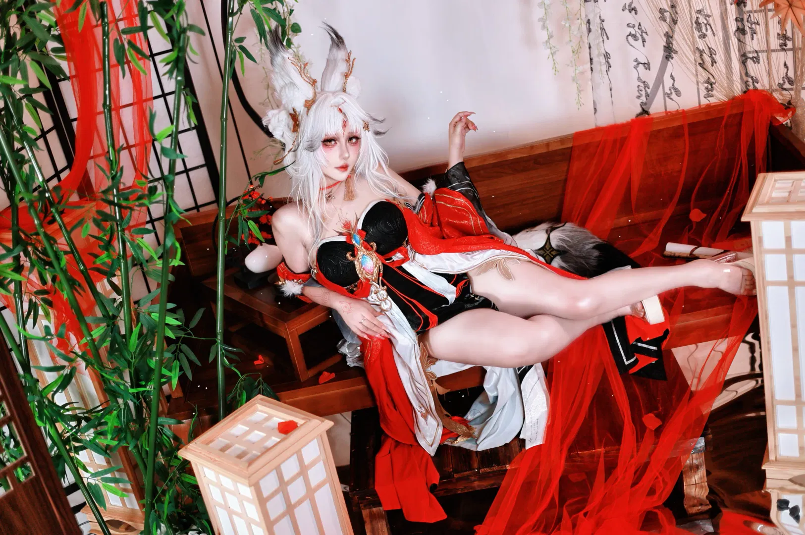 【心月狐cos】鸣潮心月狐的中秋古风幻境 - 第 1 张