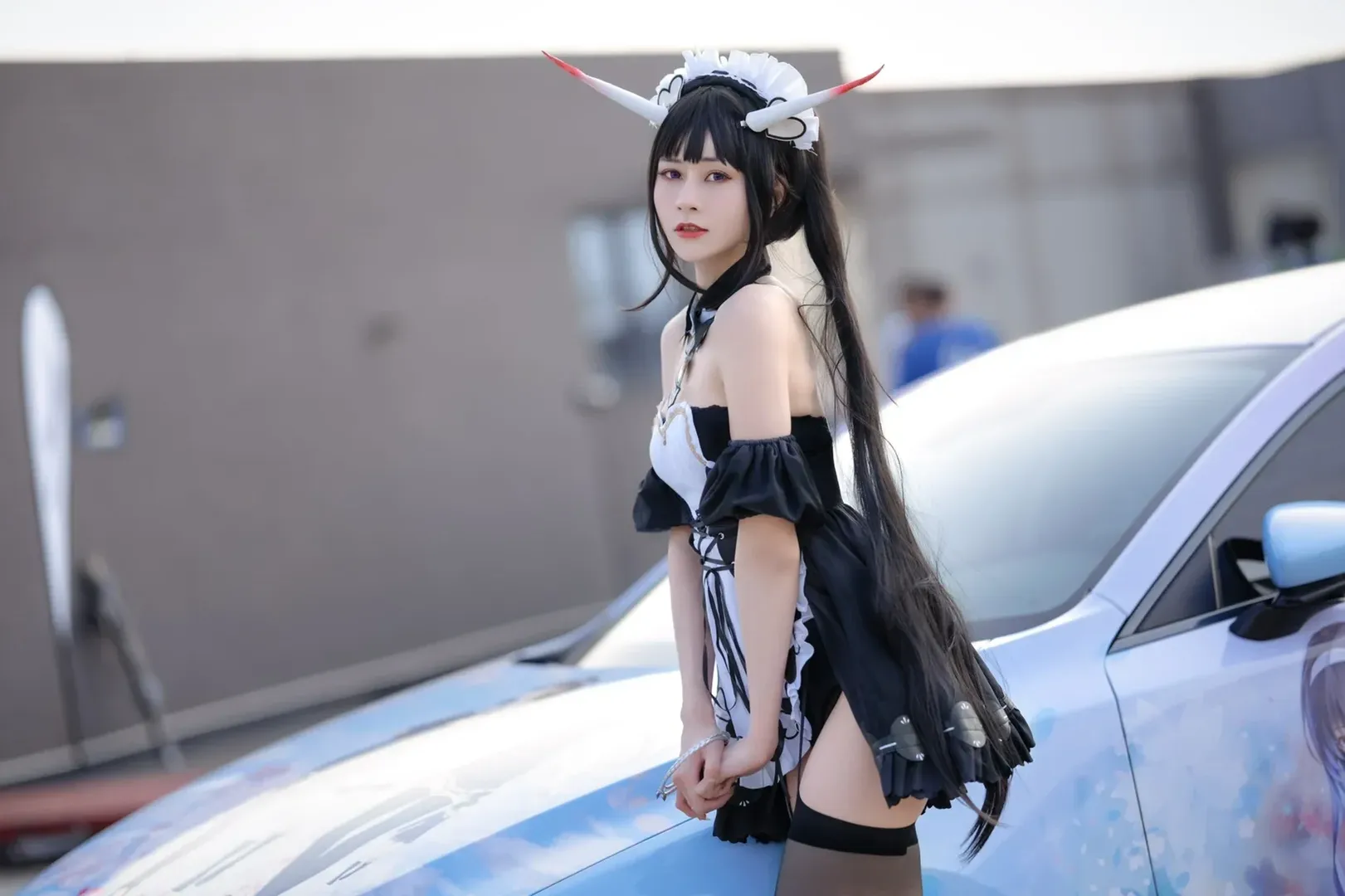 【能代cos】痛车展上的一抹黑白交错 - 第 4 张