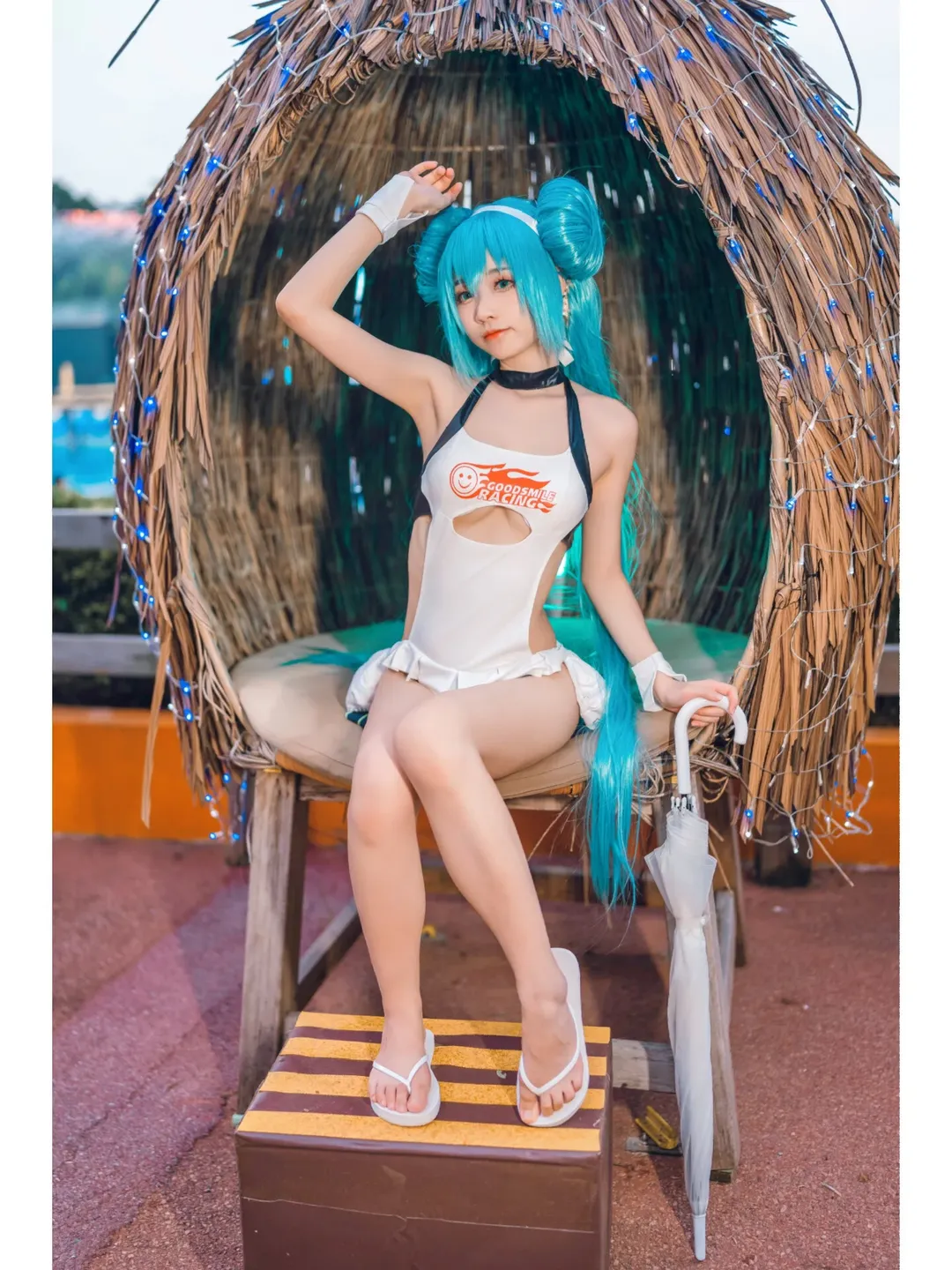 【初音未来cos】长隆泳装收官，夏日清凉感拉满 - 第 1 张