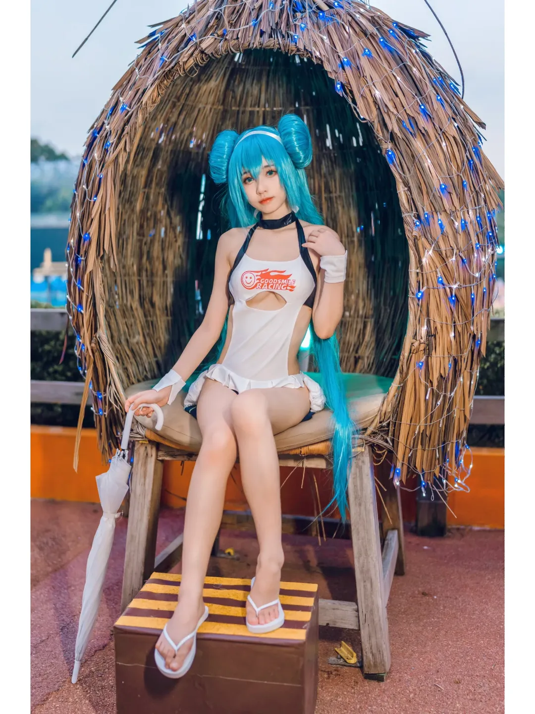 【初音未来cos】长隆泳装收官，夏日清凉感拉满 - 第 3 张