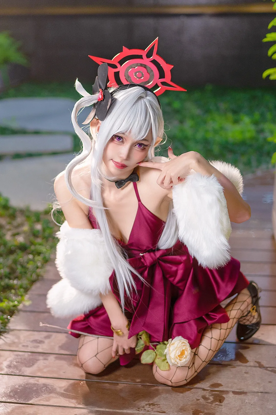 【浅黄睦月cos】蔚蓝档案only漫展的调皮恶魔魅影 - 第 1 张