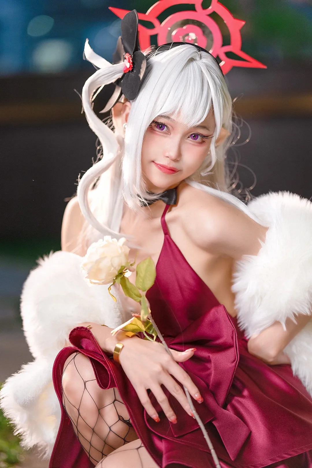 【浅黄睦月cos】蔚蓝档案only漫展的调皮恶魔魅影 - 第 5 张