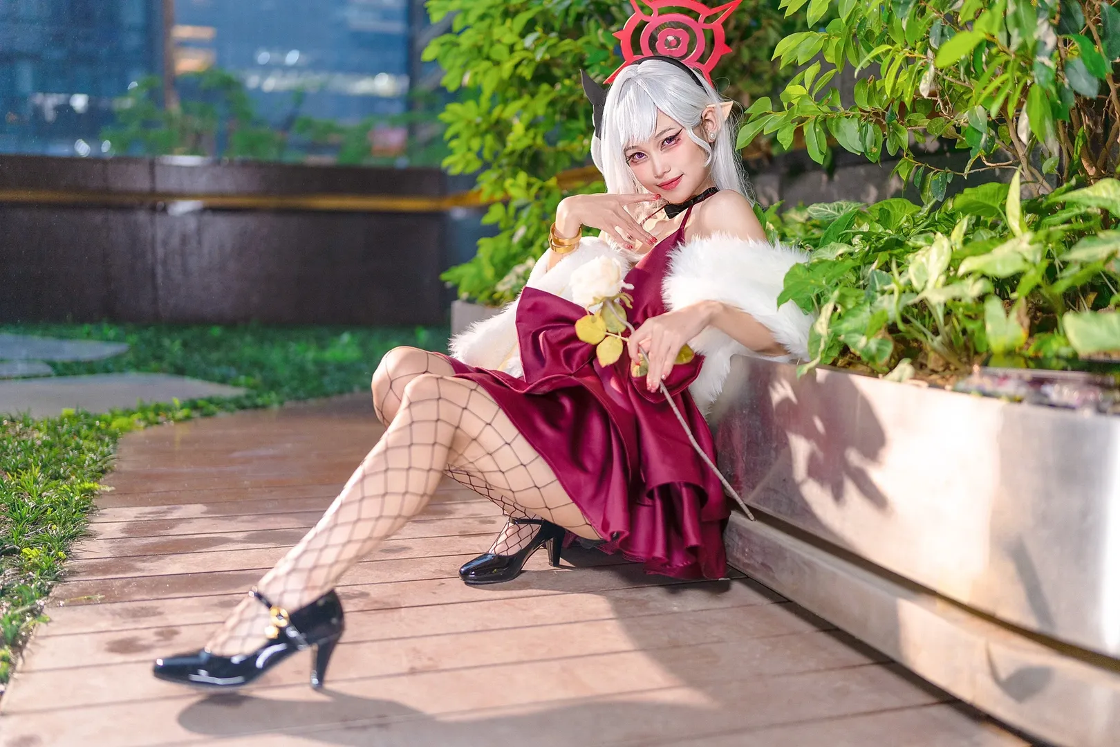 【浅黄睦月cos】蔚蓝档案only漫展的调皮恶魔魅影 - 第 8 张
