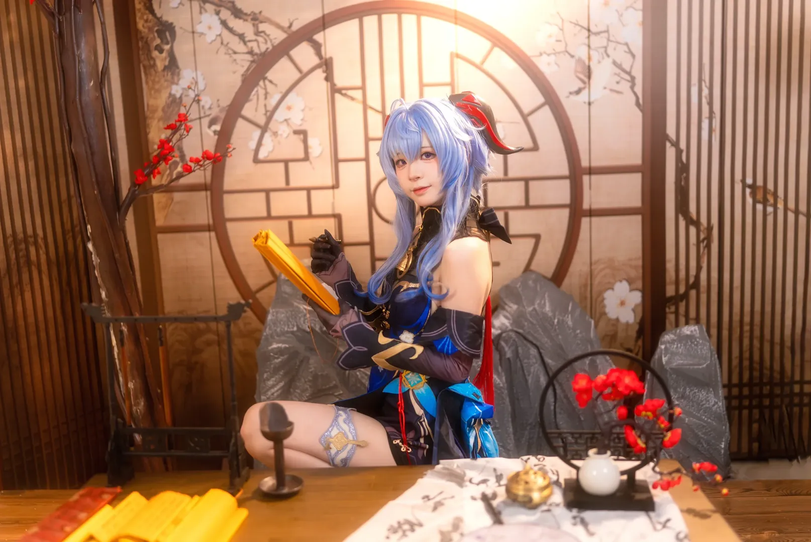 【甘雨cos】海灯节的温柔时光，璃月的风景里藏着诗意 - 第 5 张