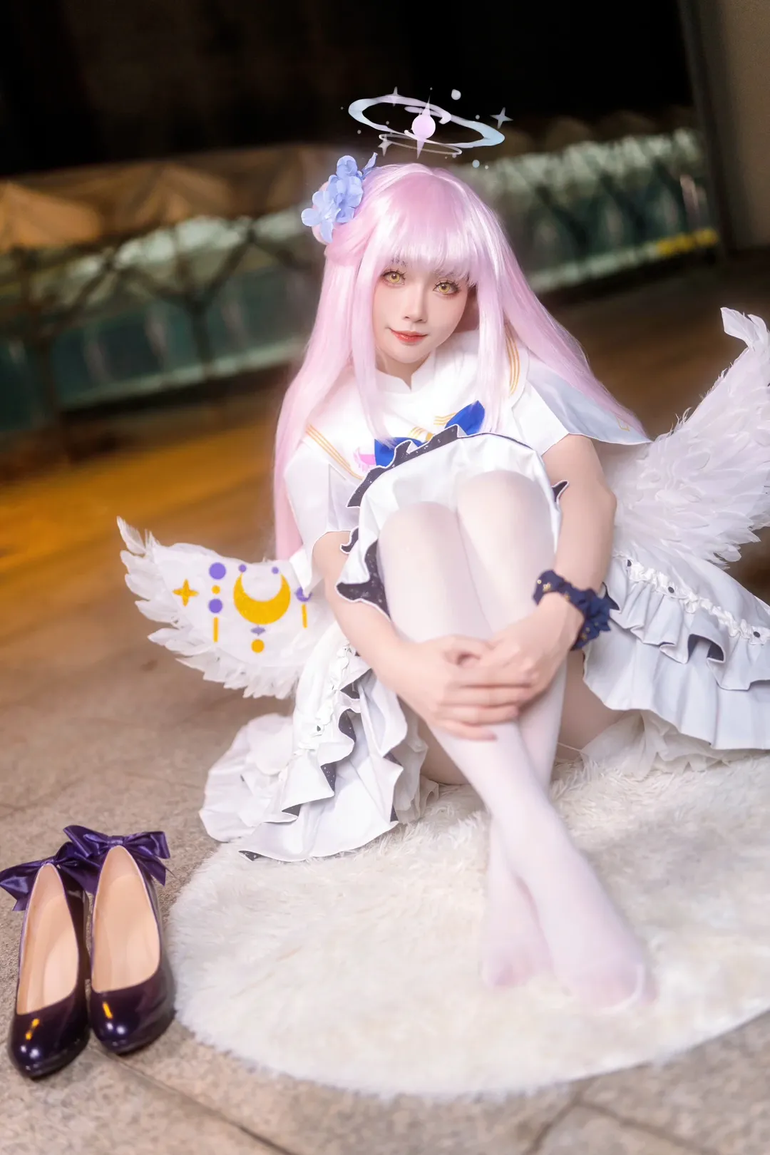 【聖園未花cos】白色羽翼與蔚藍水手服的心動返圖 - 第 2 張