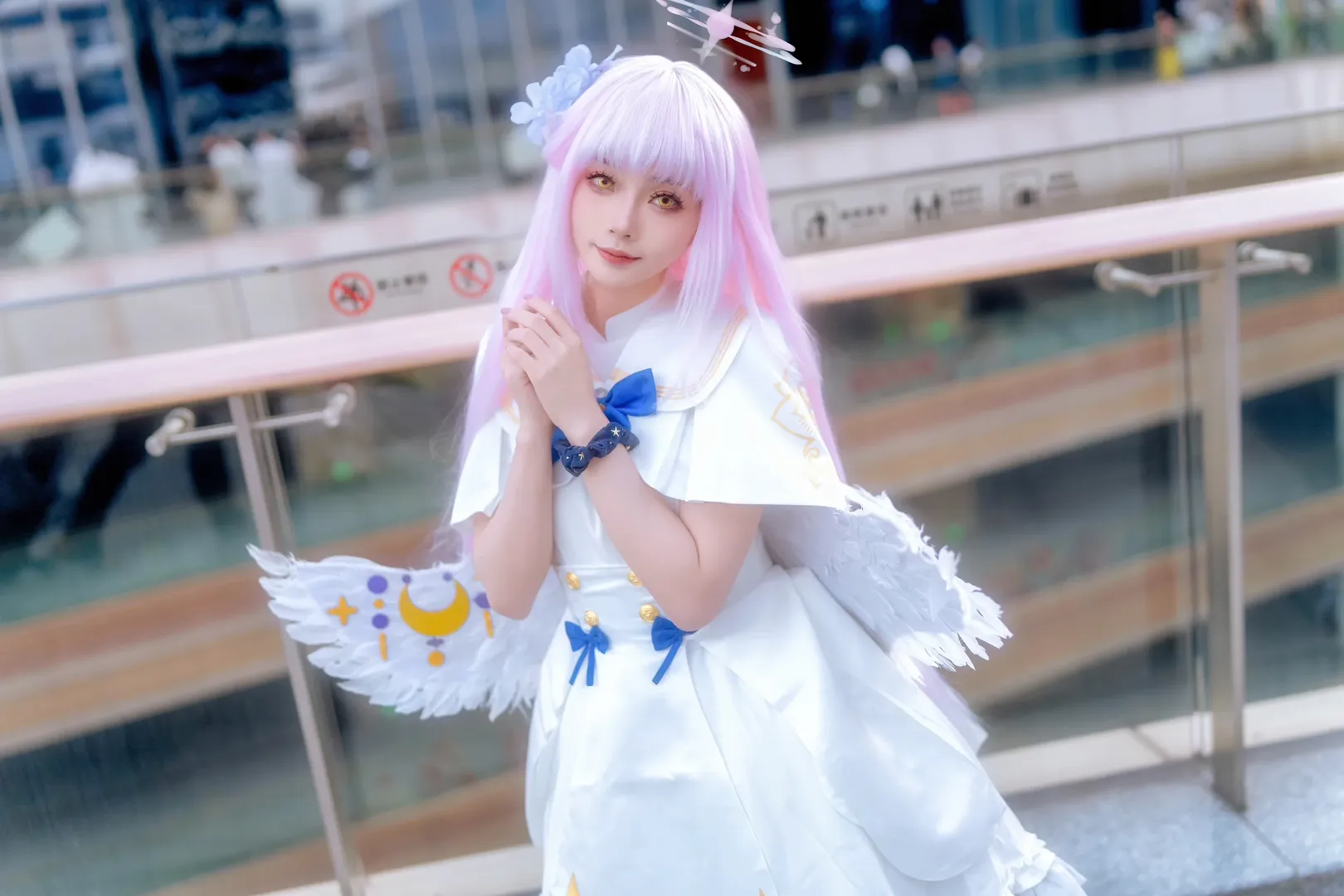 【聖園未花cos】白色羽翼與蔚藍水手服的心動返圖 - 第 4 張