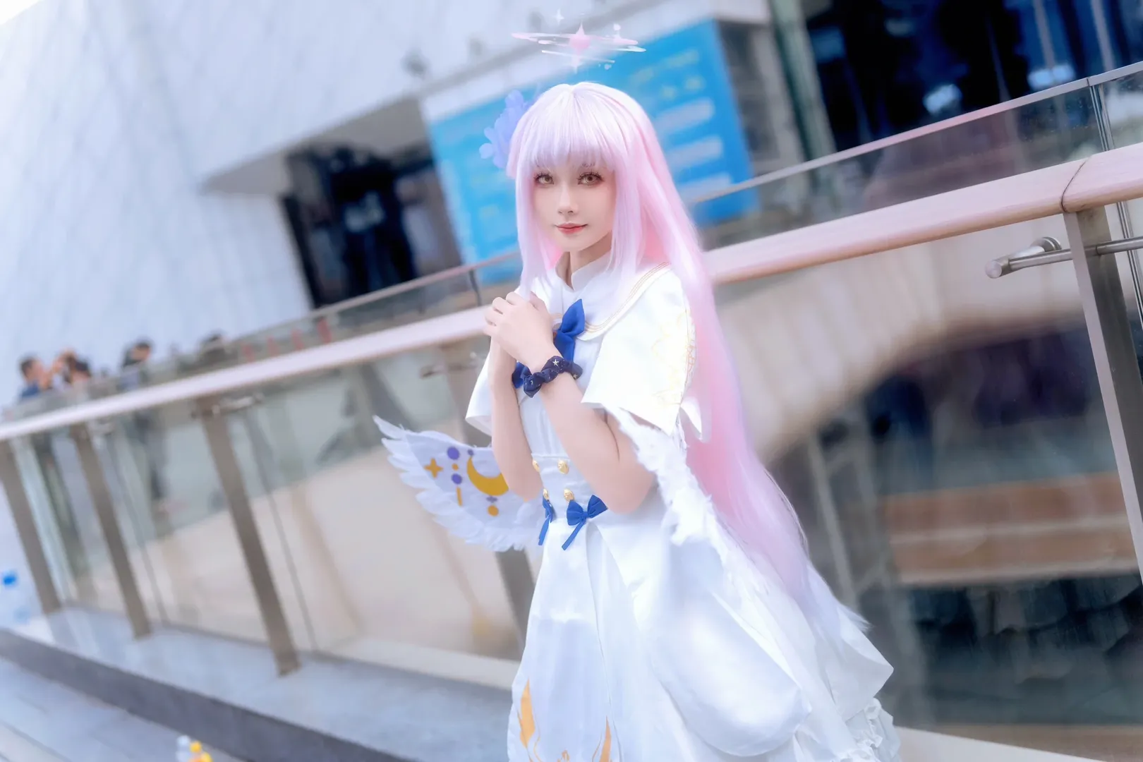 【聖園未花cos】白色羽翼與蔚藍水手服的心動返圖 - 第 5 張