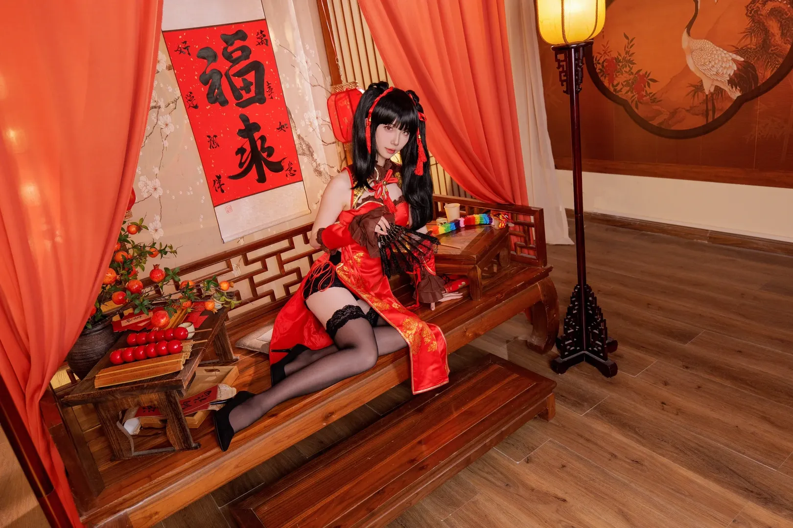 【时崎狂三cos】红装俏颜，新年祝福送达 - 第 6 张