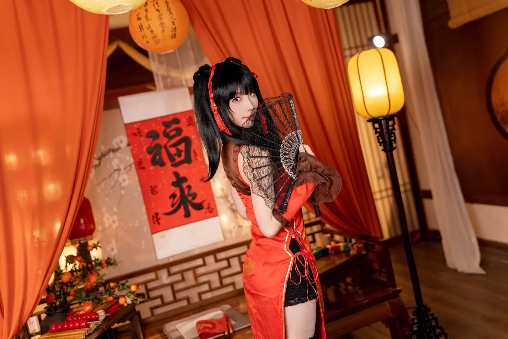 【时崎狂三cos】红装俏颜，新年祝福送达 - 第 7 张
