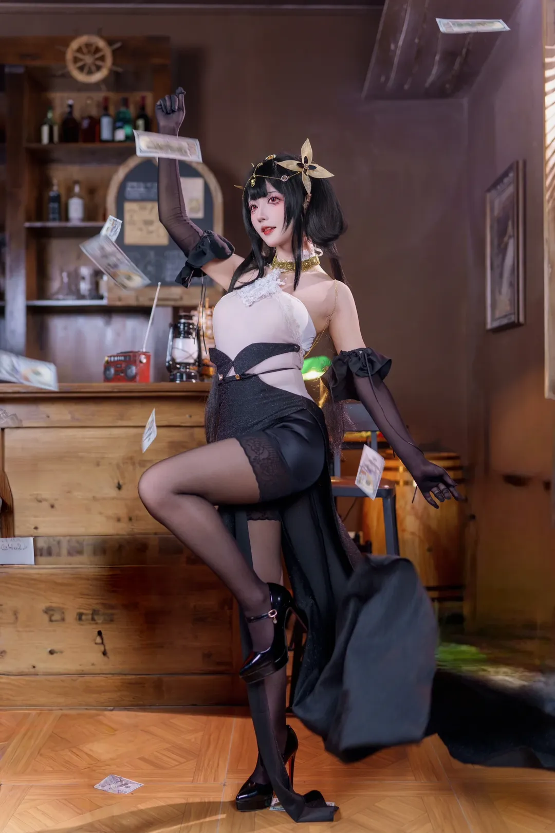 【镇海cos】碧蓝航线 复古酒馆里的慵懒时光 - 第 4 张