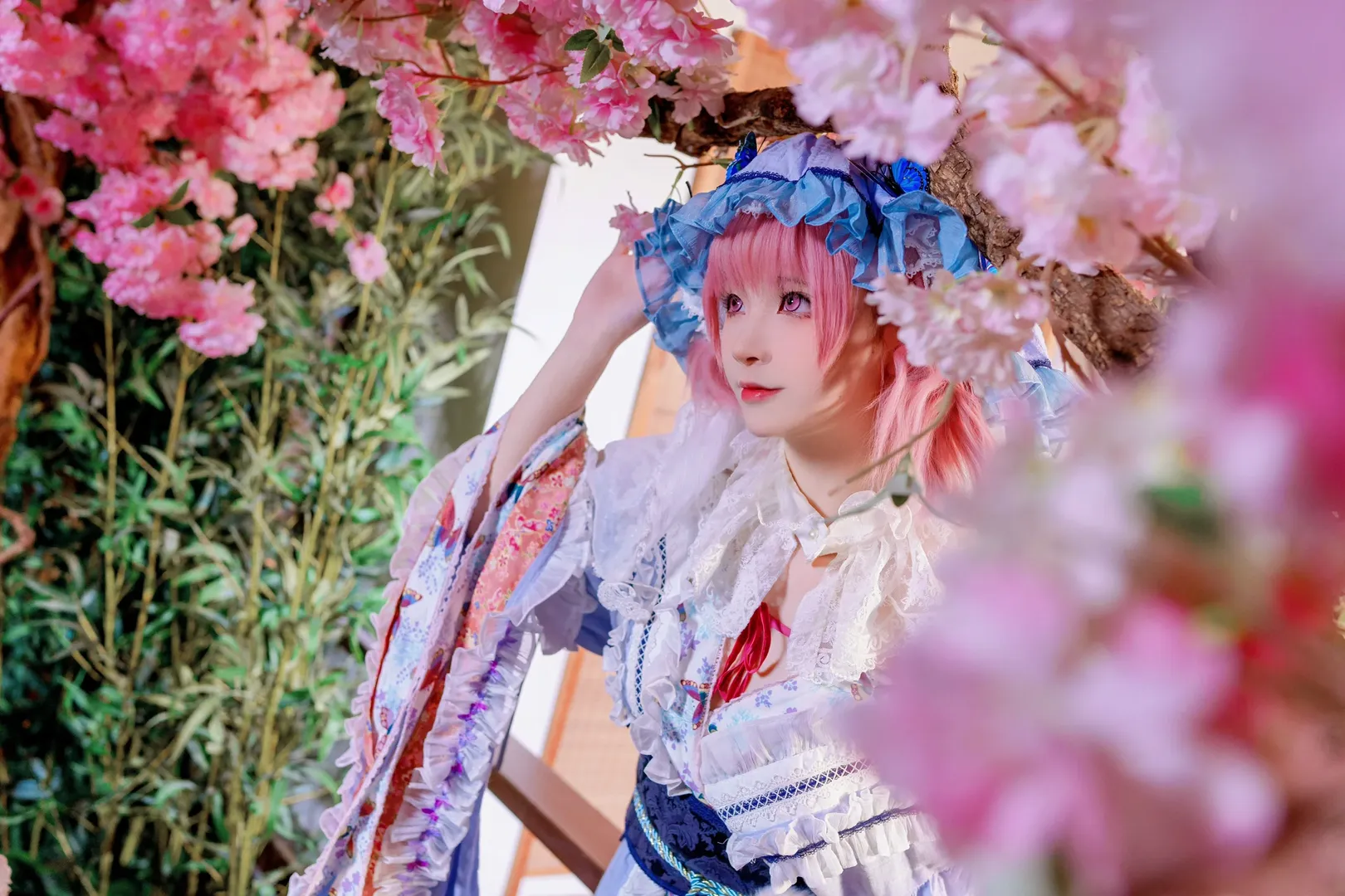 【西行寺幽幽子cos】东方project冥界白玉楼的亡灵公主 - 第 4 张