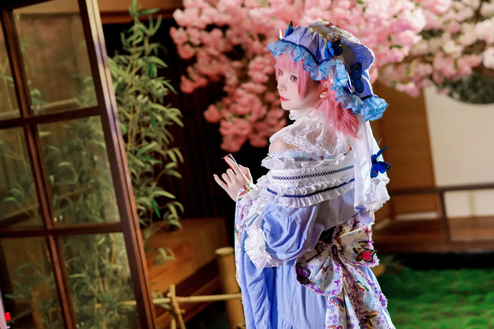 【西行寺幽幽子cos】东方project冥界白玉楼的亡灵公主 - 第 5 张