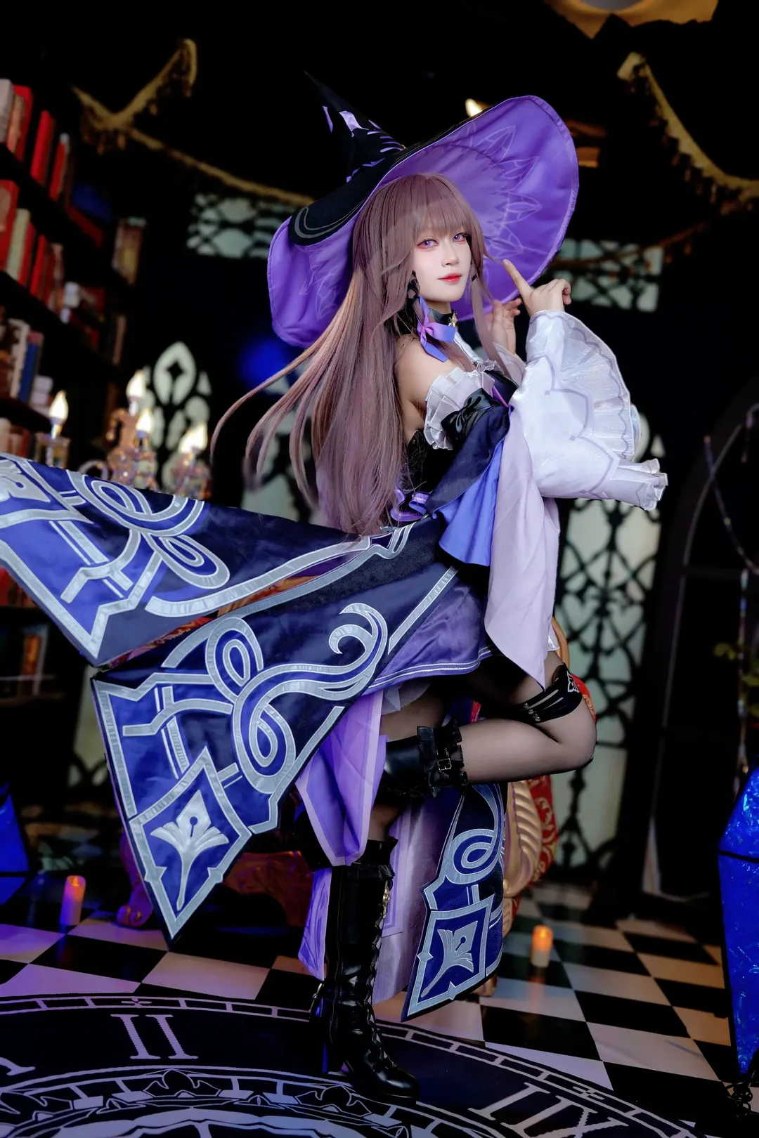 【大黑塔cos】天才科学家降临，一起走进黑塔女士的魔法书房 - 第 4 张