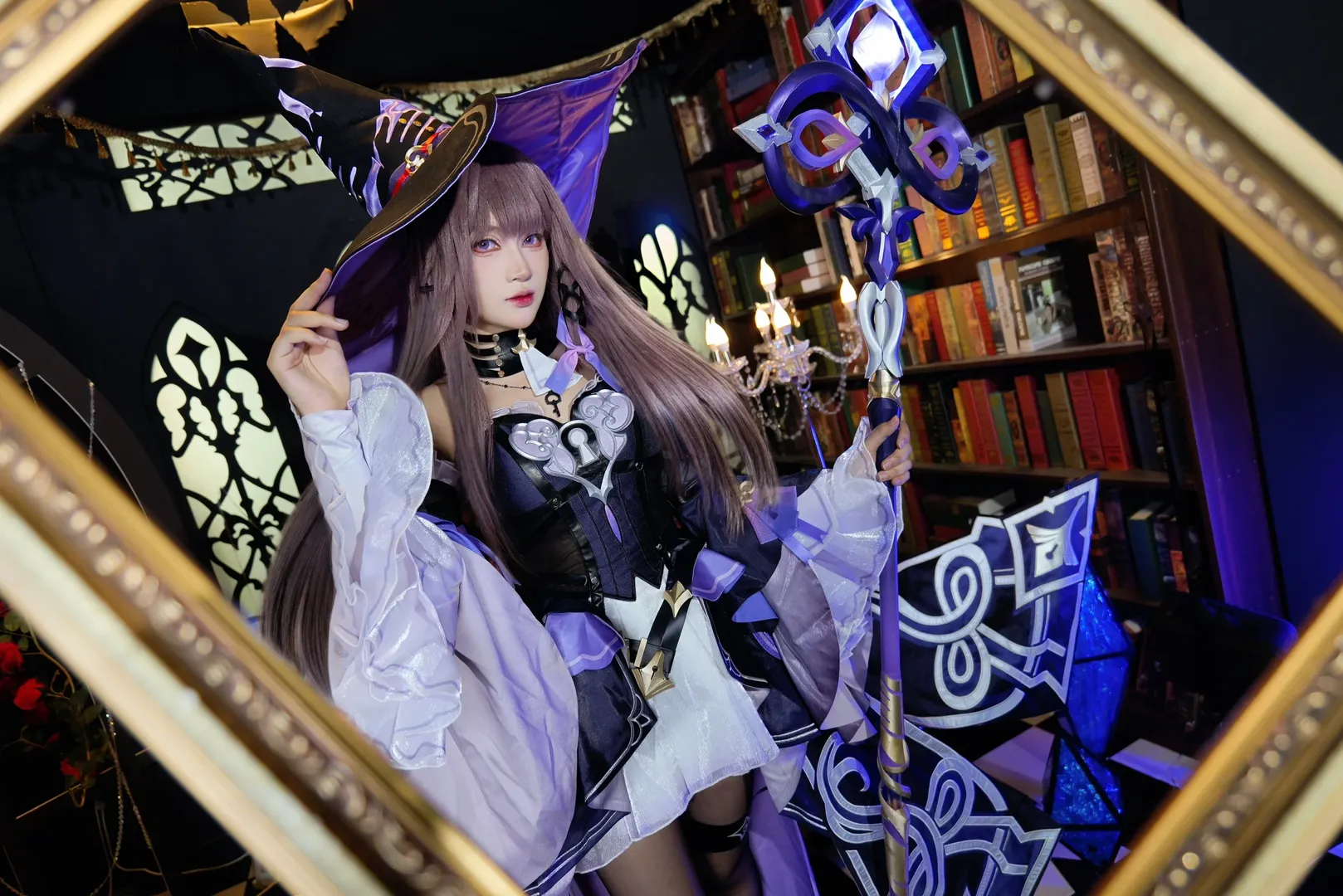 【大黑塔cos】天才科学家降临，一起走进黑塔女士的魔法书房 - 第 6 张