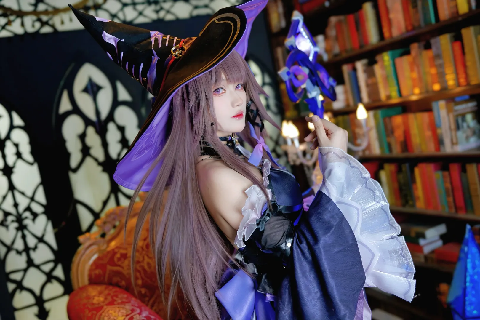 【大黑塔cos】天才科学家降临，一起走进黑塔女士的魔法书房 - 第 7 张